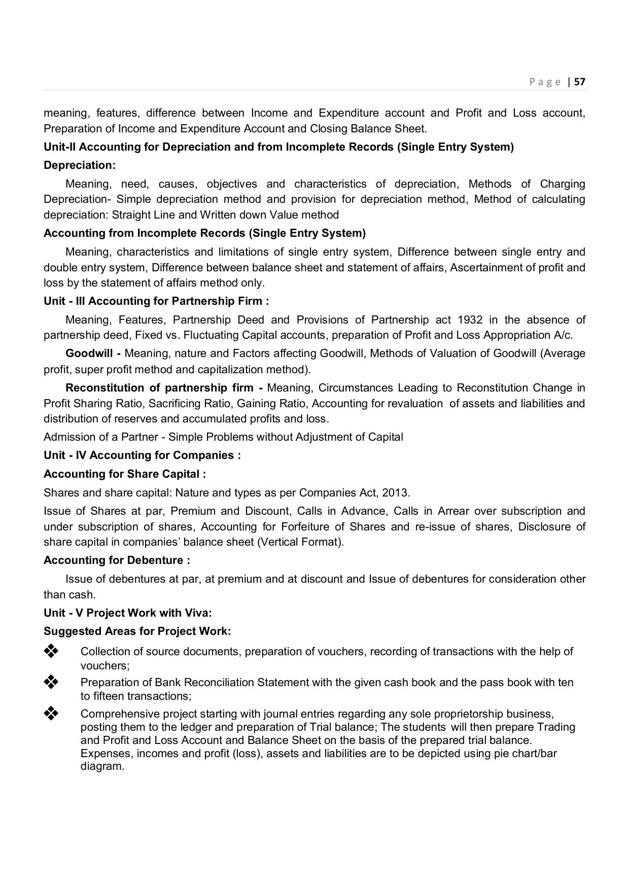 CHSE Odisha Class 12 Syllabus for Commerce - Page 57