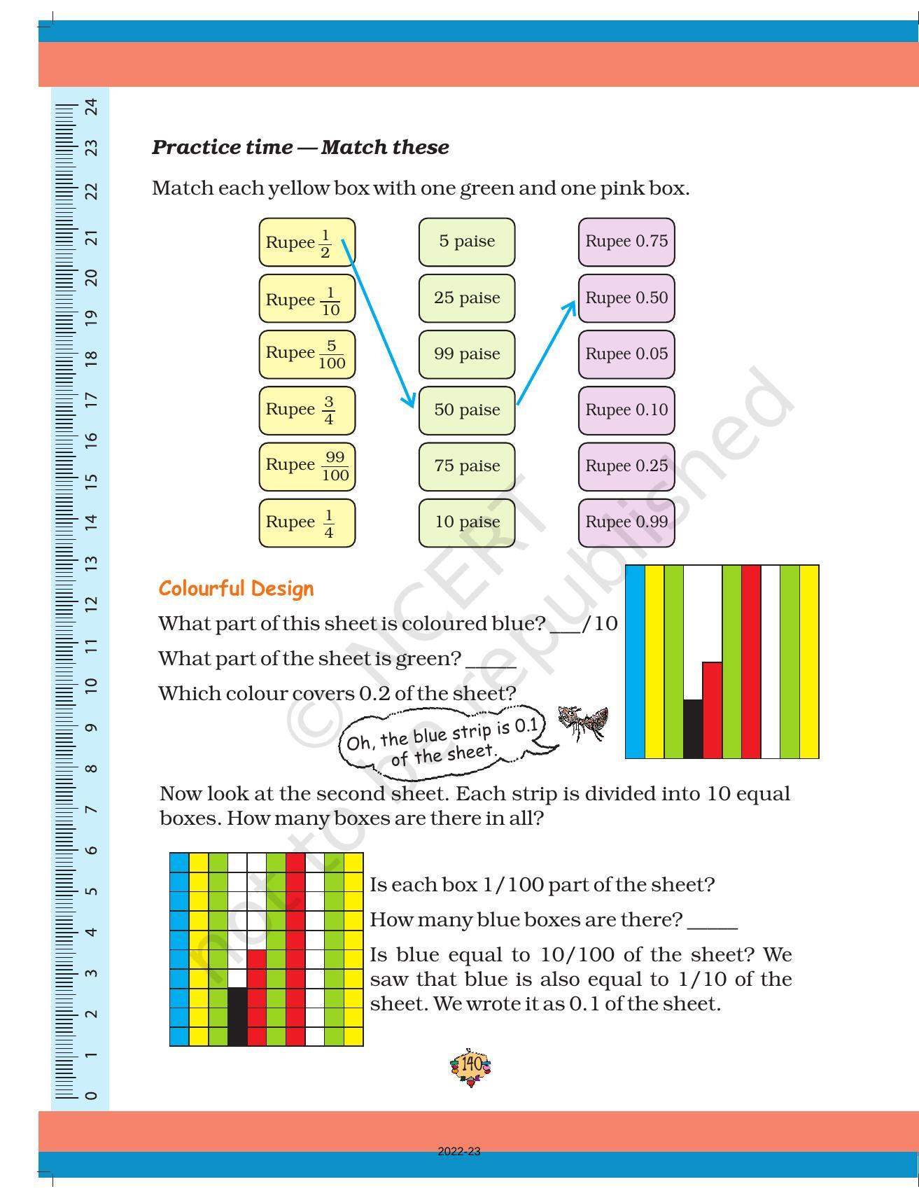 NCERT Book for Class 5 Maths Chapter 10 Tenths and Hundredths - Page 7