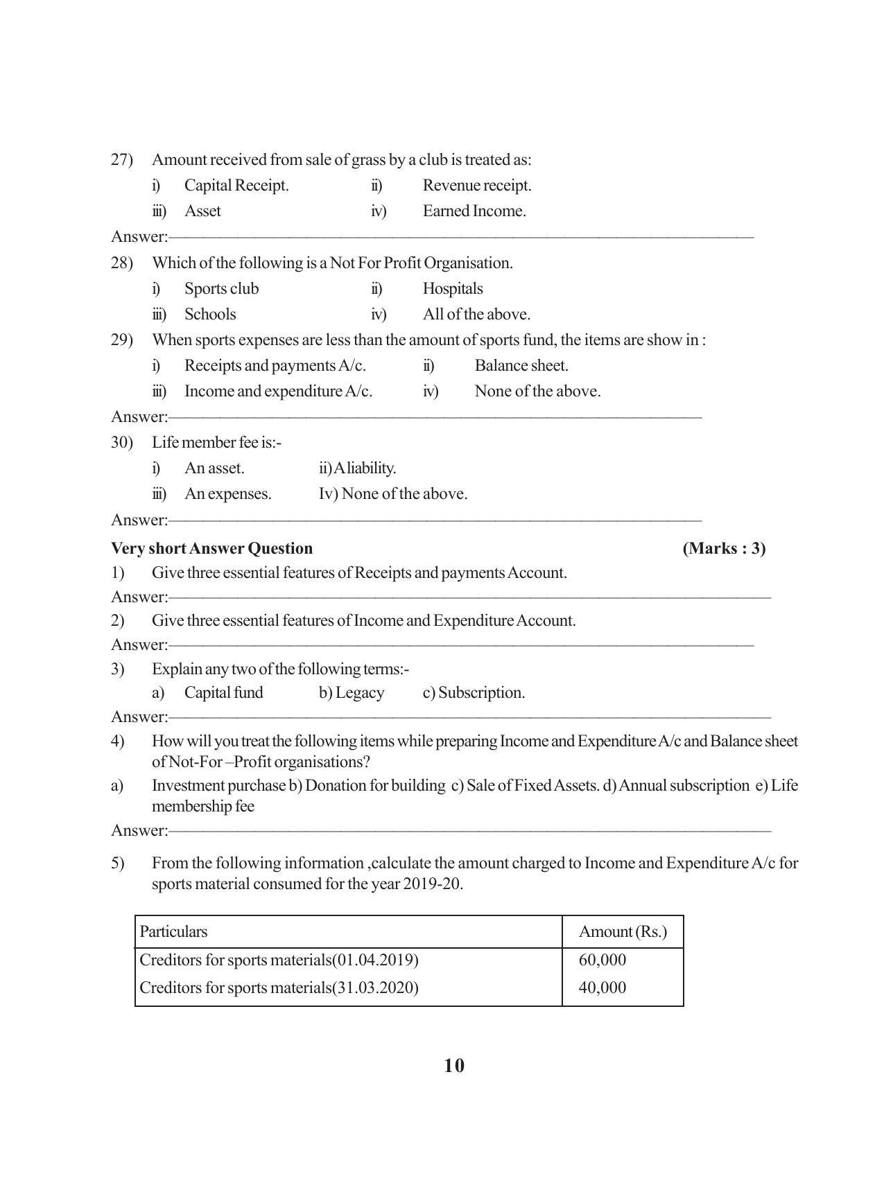 Tripura Board Class 12 Accountency English Workbooks - Page 14
