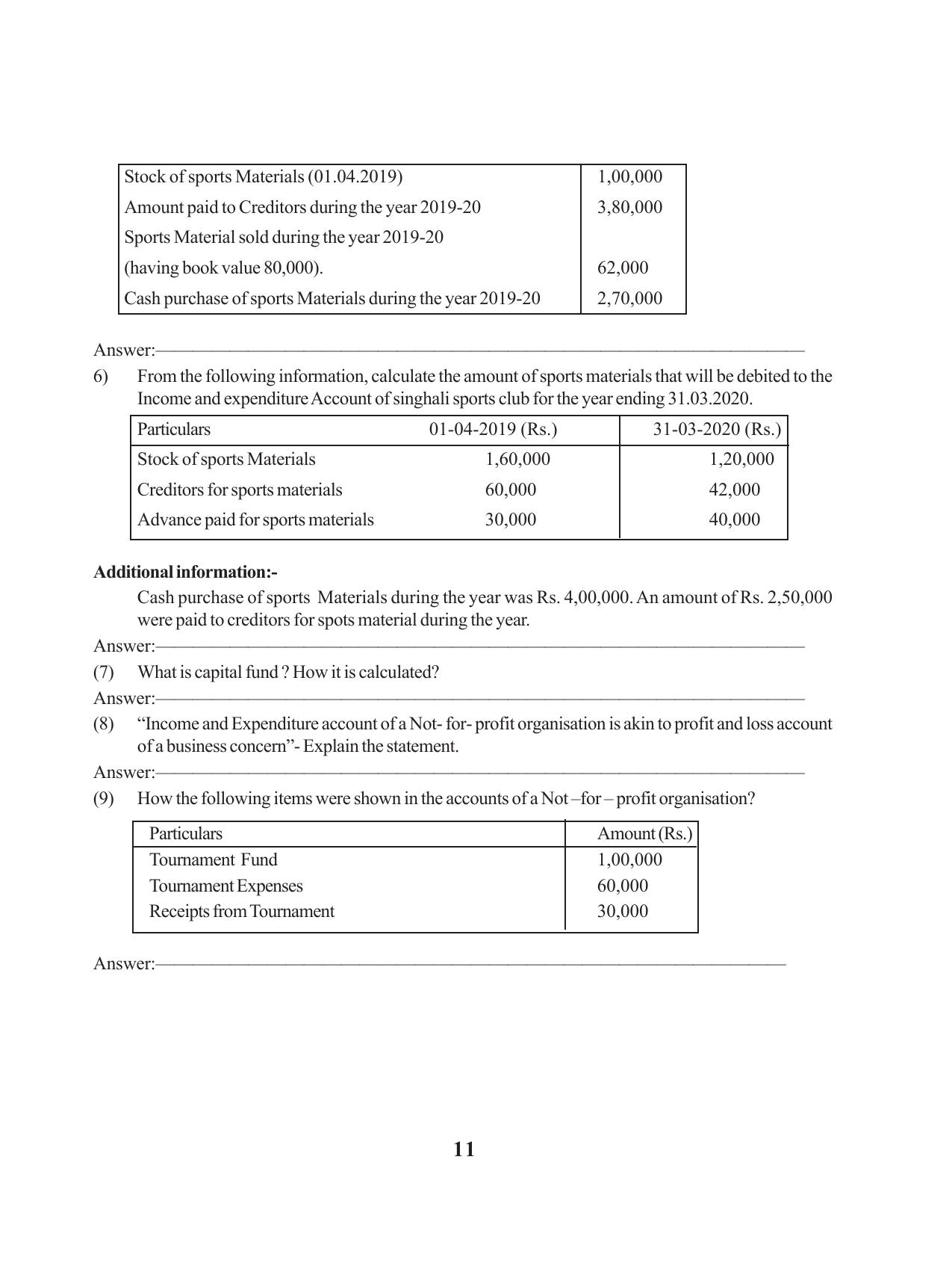 Tripura Board Class 12 Accountency English Workbooks - Page 15