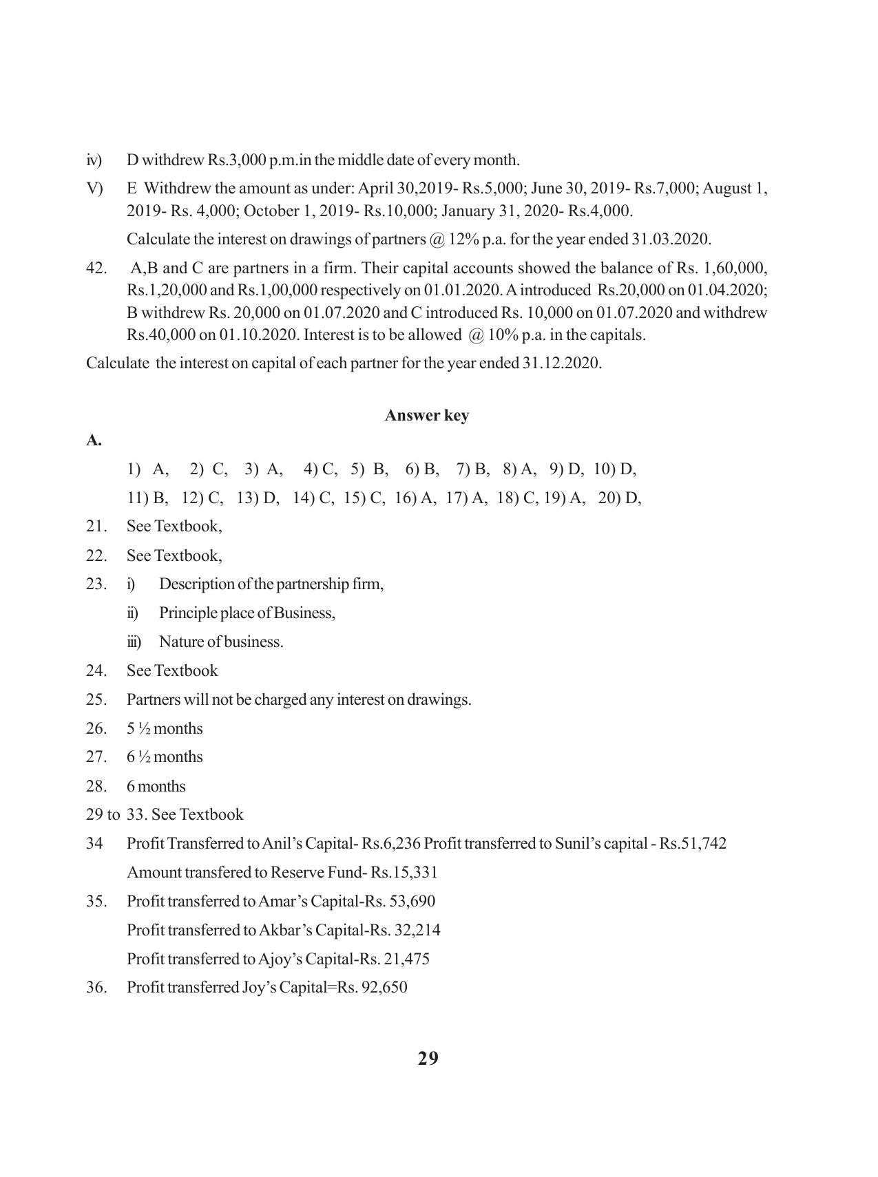 Tripura Board Class 12 Accountency English Workbooks - Page 33
