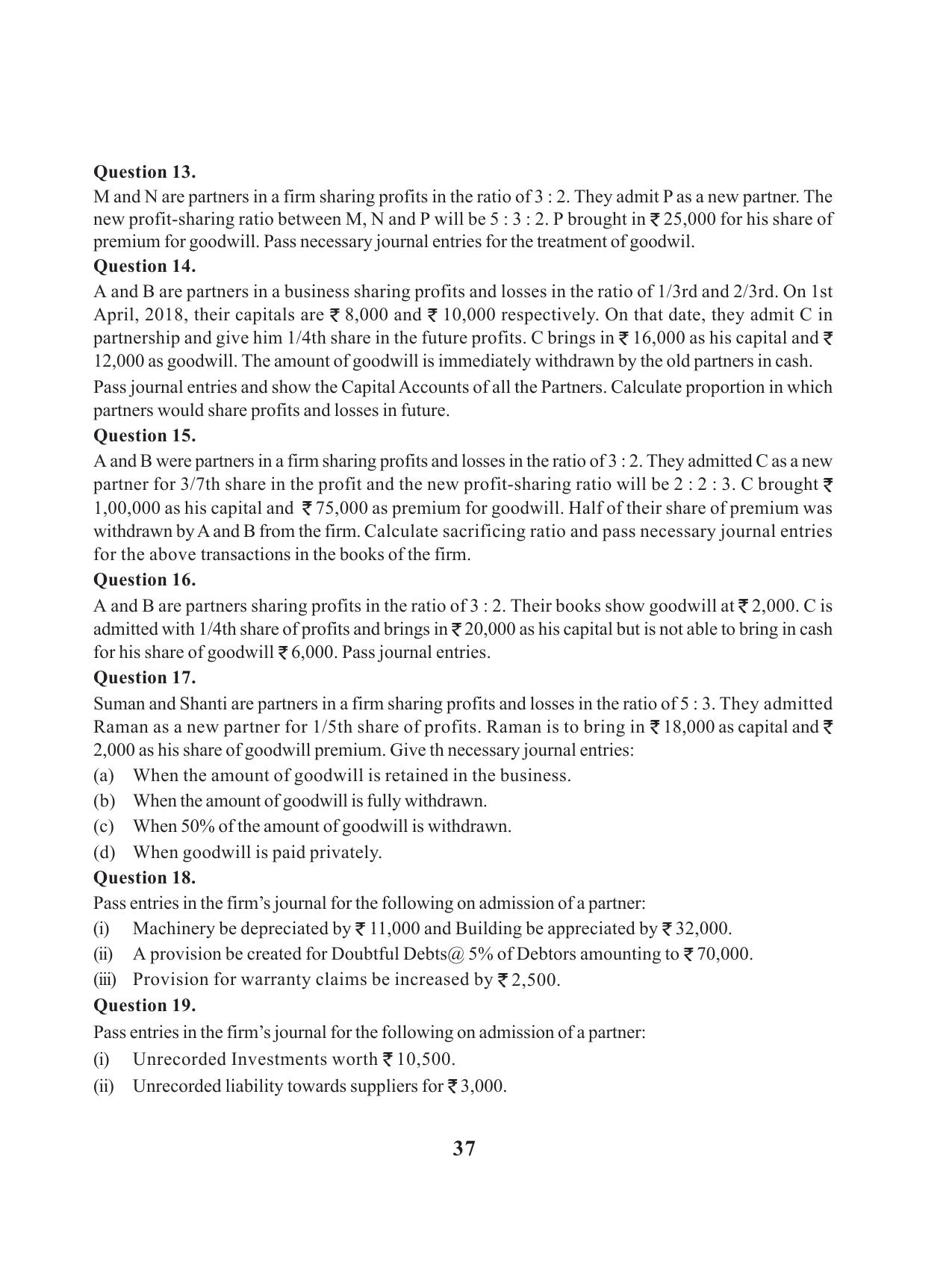 Tripura Board Class 12 Accountency English Workbooks - Page 41