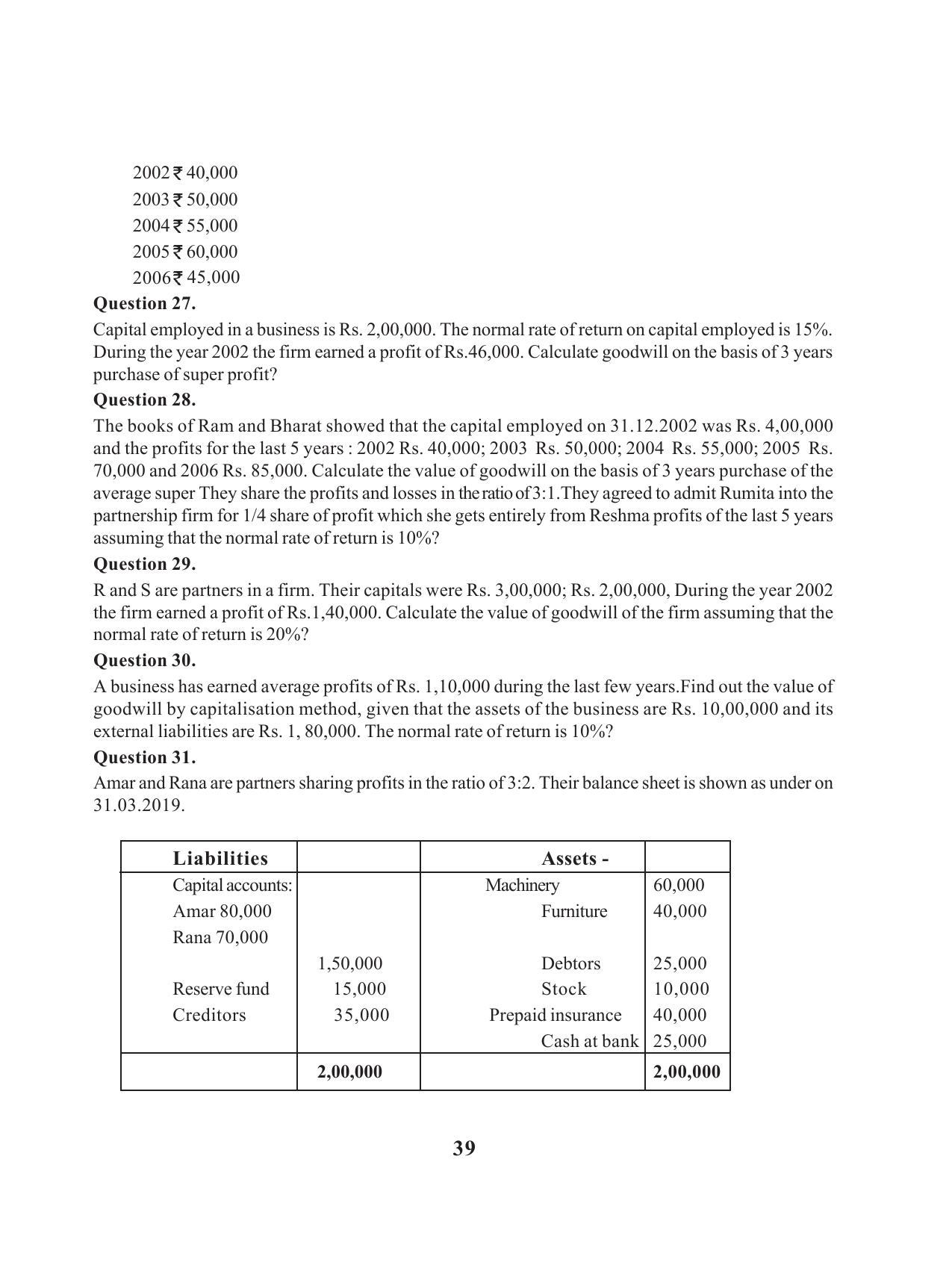 Tripura Board Class 12 Accountency English Workbooks - Page 43