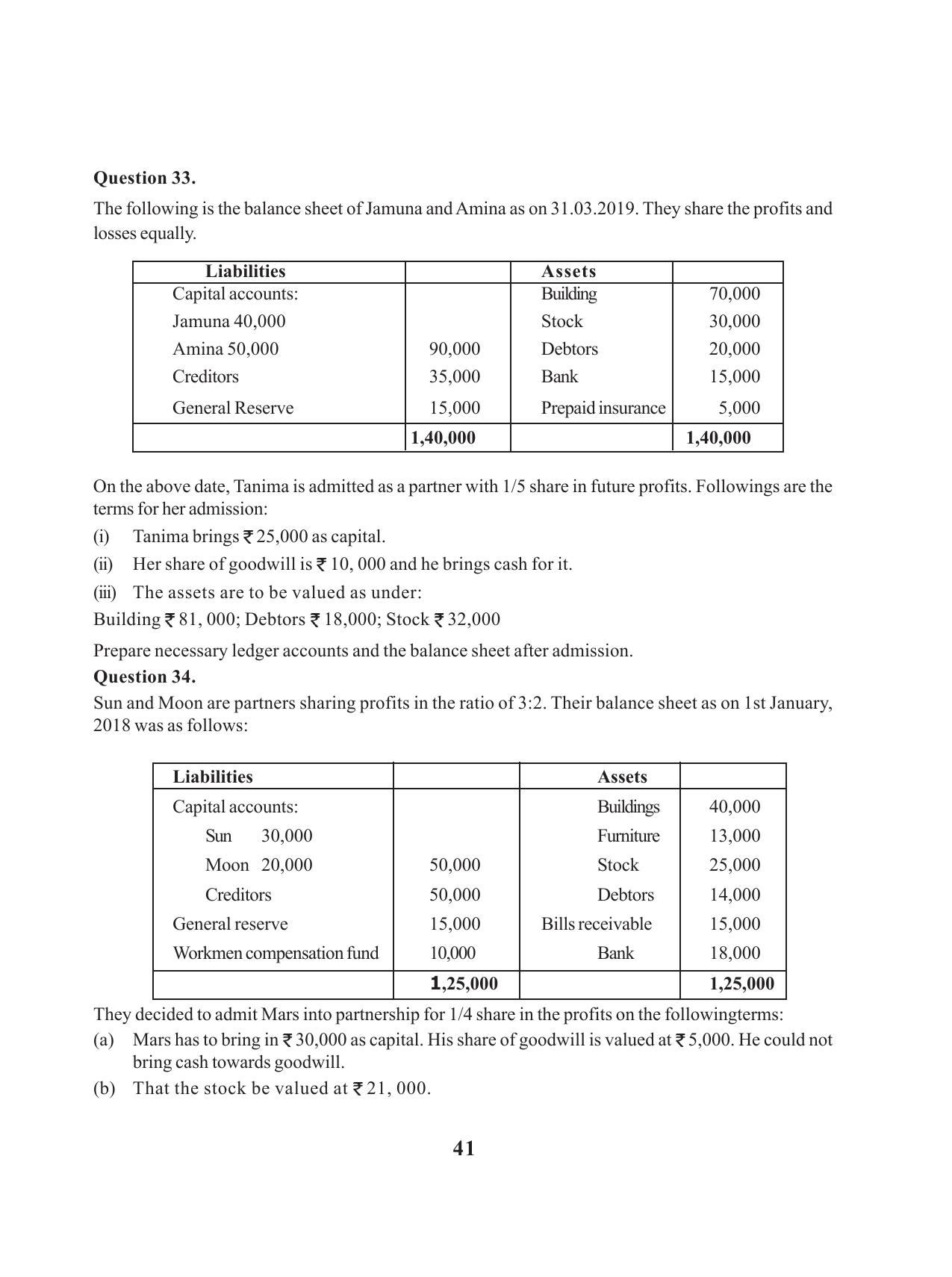 Tripura Board Class 12 Accountency English Workbooks - Page 45
