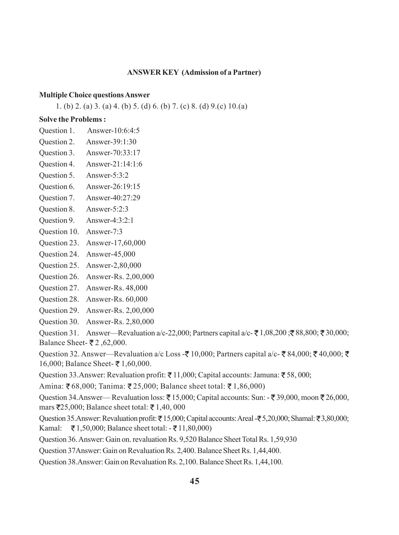 Tripura Board Class 12 Accountency English Workbooks - Page 49