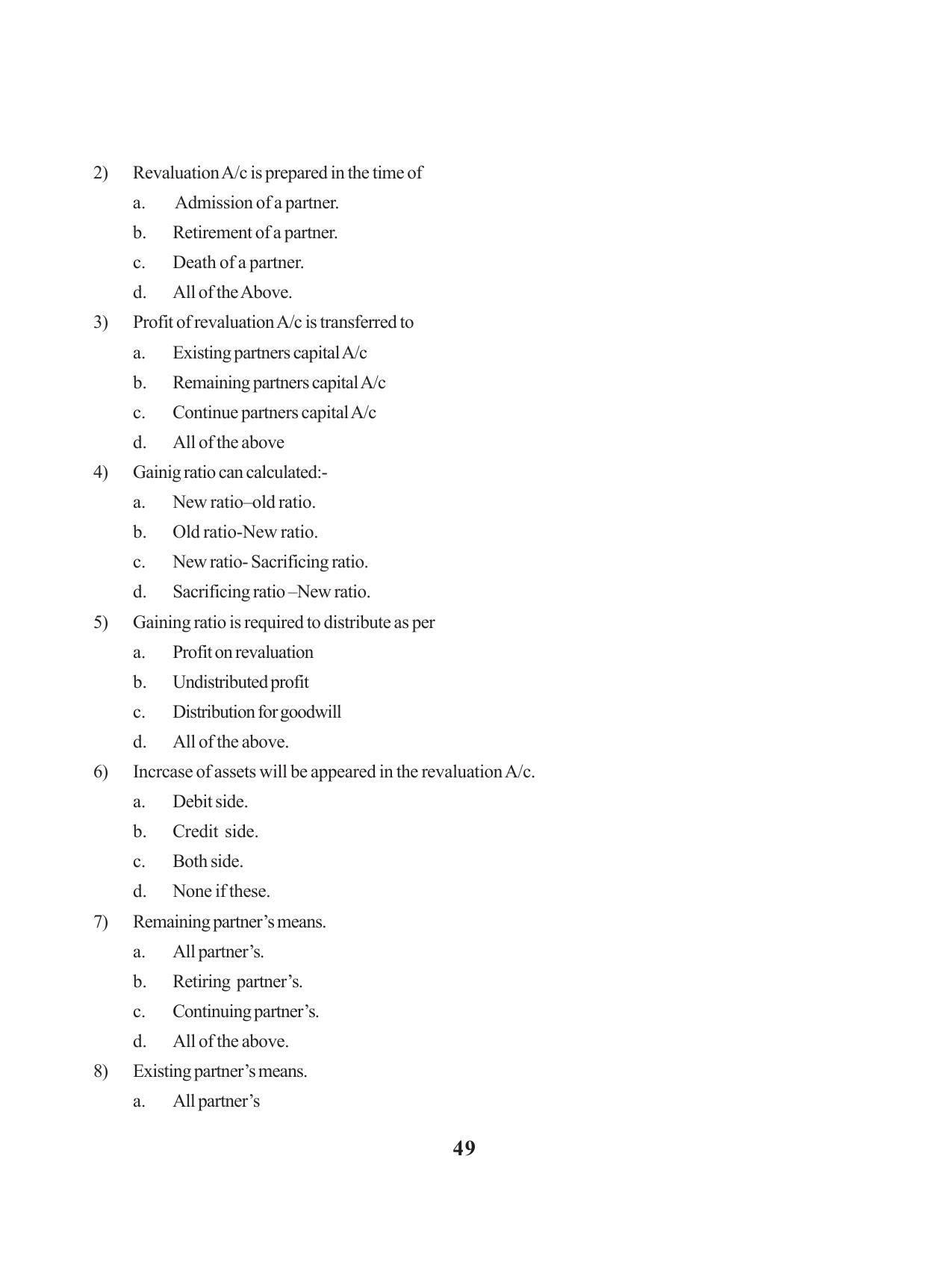 Tripura Board Class 12 Accountency English Workbooks - Page 53