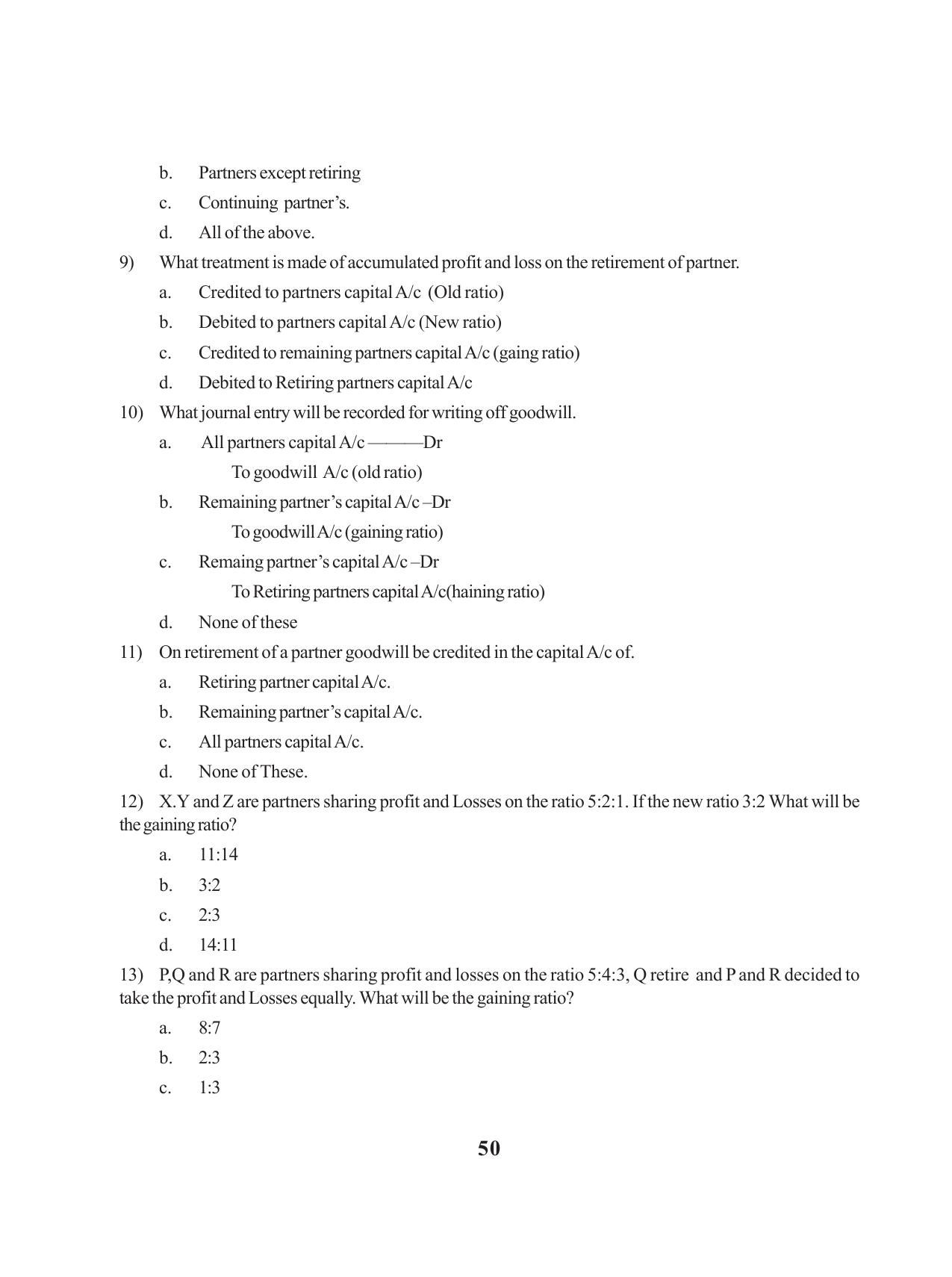 Tripura Board Class 12 Accountency English Workbooks - Page 54