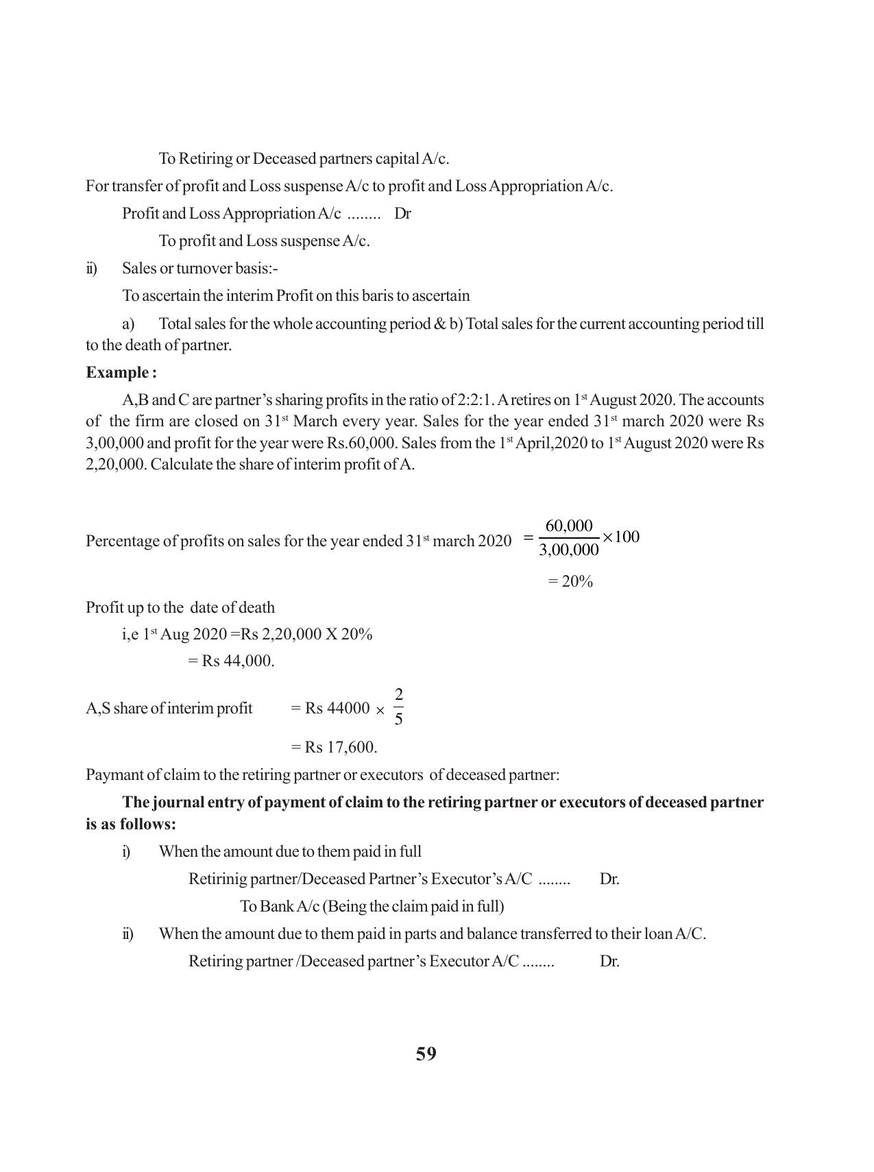 Tripura Board Class 12 Accountency English Workbooks - Page 63