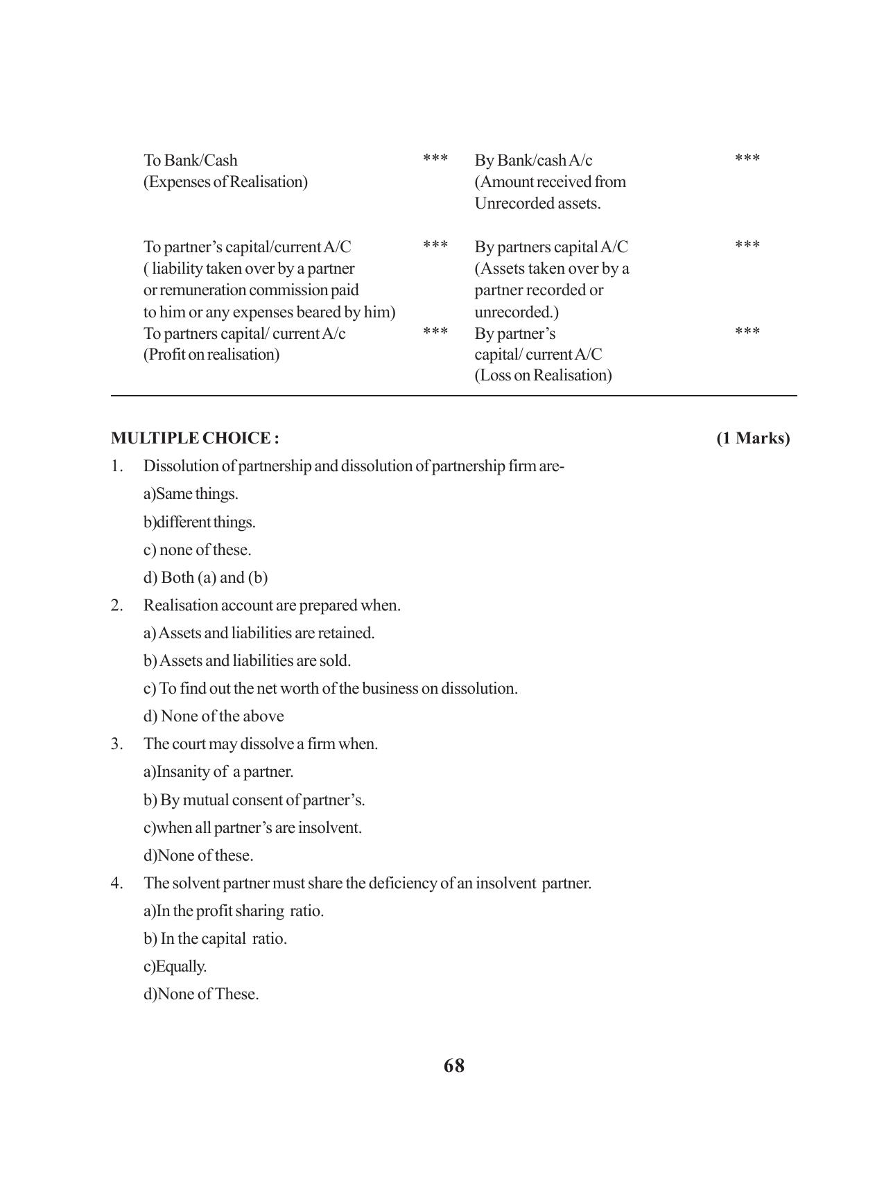 Tripura Board Class 12 Accountency English Workbooks - Page 72