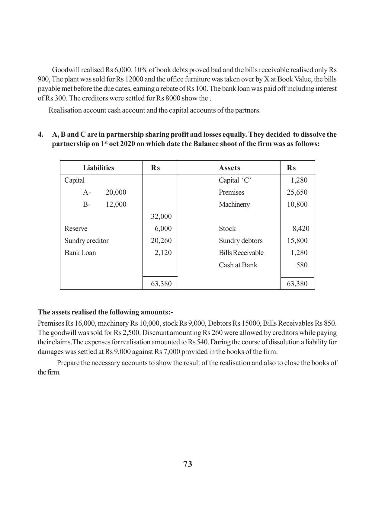 Tripura Board Class 12 Accountency English Workbooks - Page 77