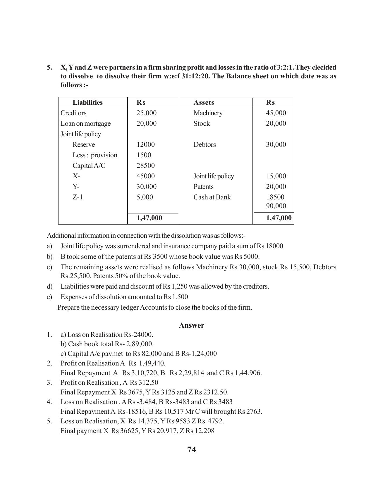 Tripura Board Class 12 Accountency English Workbooks - Page 78