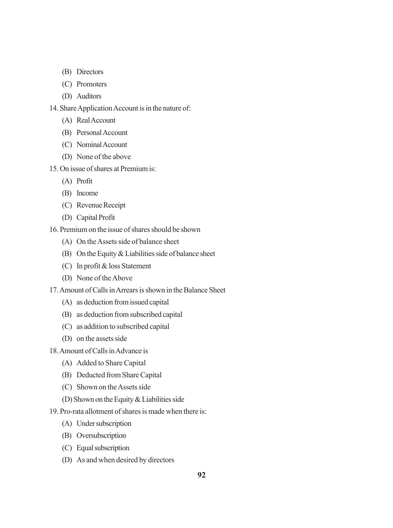 Tripura Board Class 12 Accountency English Workbooks - Page 96