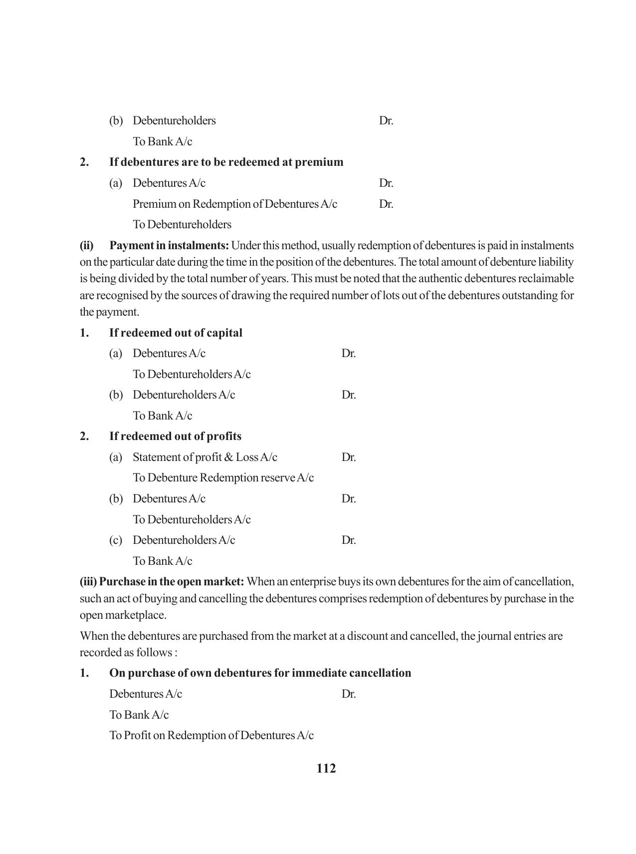 Tripura Board Class 12 Accountency English Workbooks - Page 116