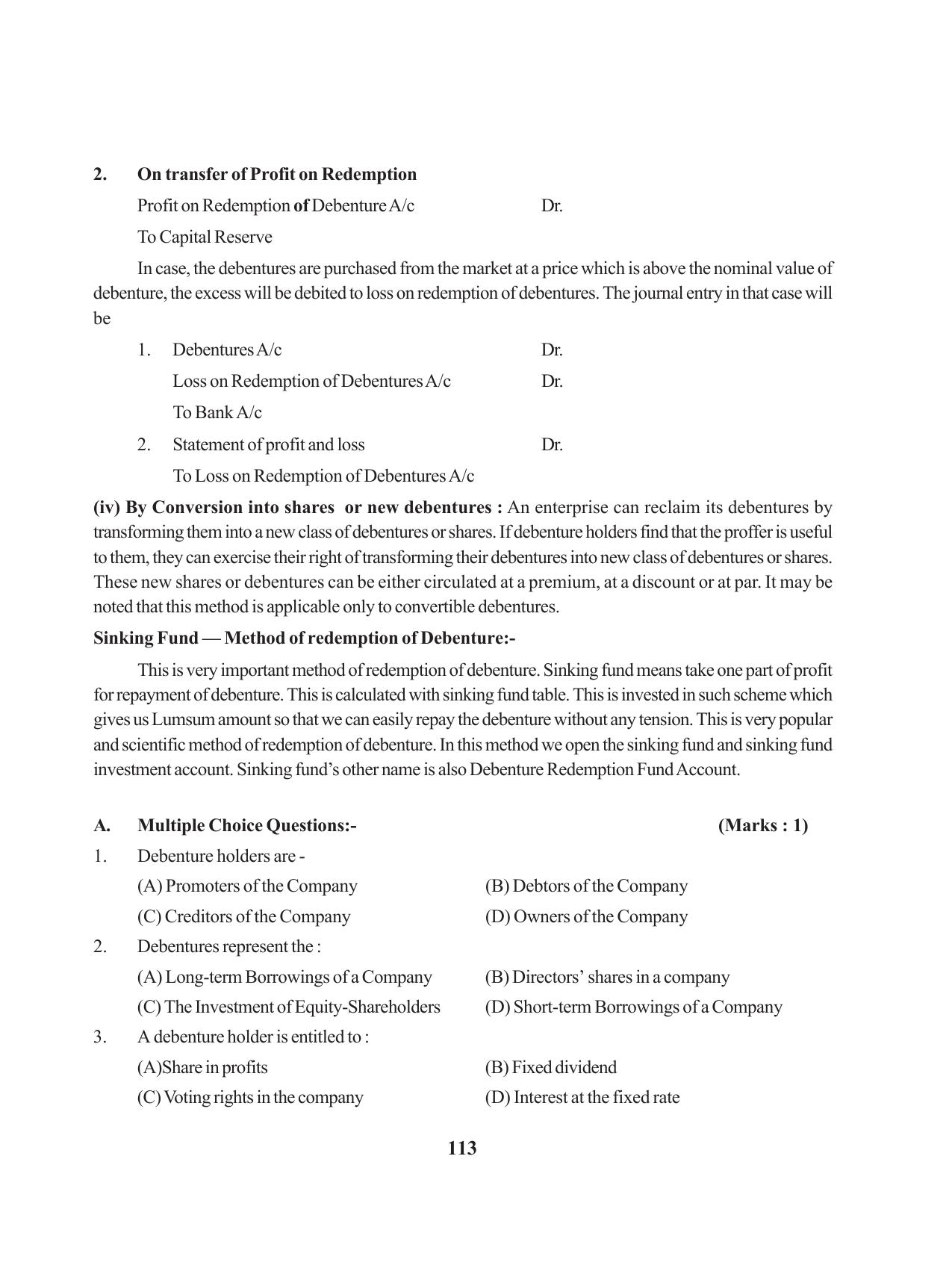 Tripura Board Class 12 Accountency English Workbooks - Page 117