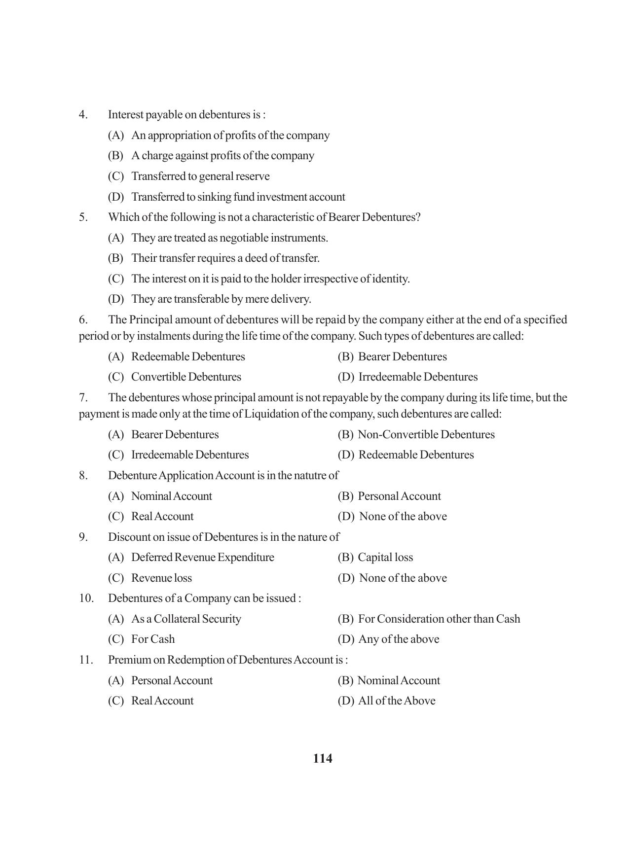 Tripura Board Class 12 Accountency English Workbooks - Page 118