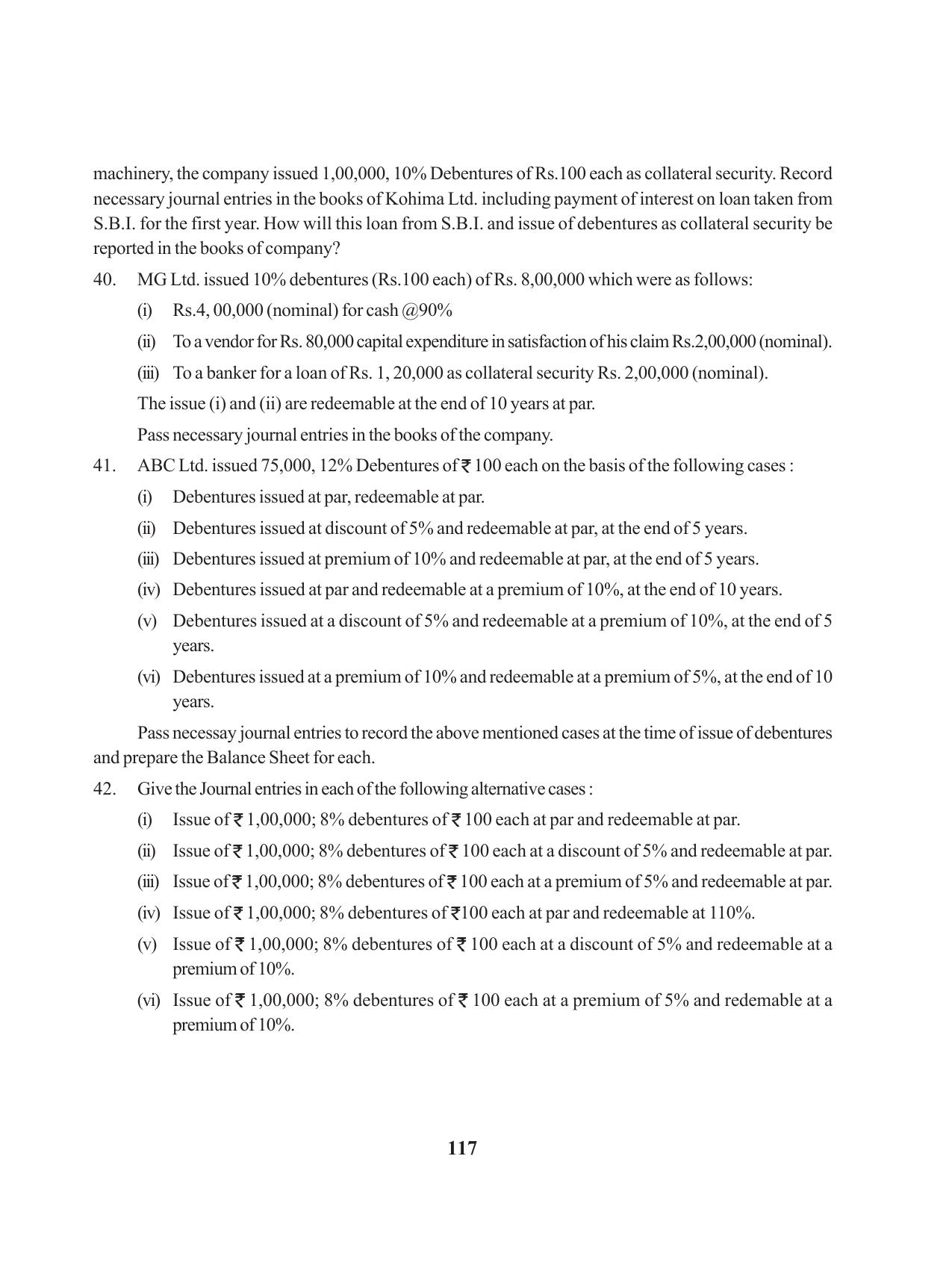 Tripura Board Class 12 Accountency English Workbooks - Page 121