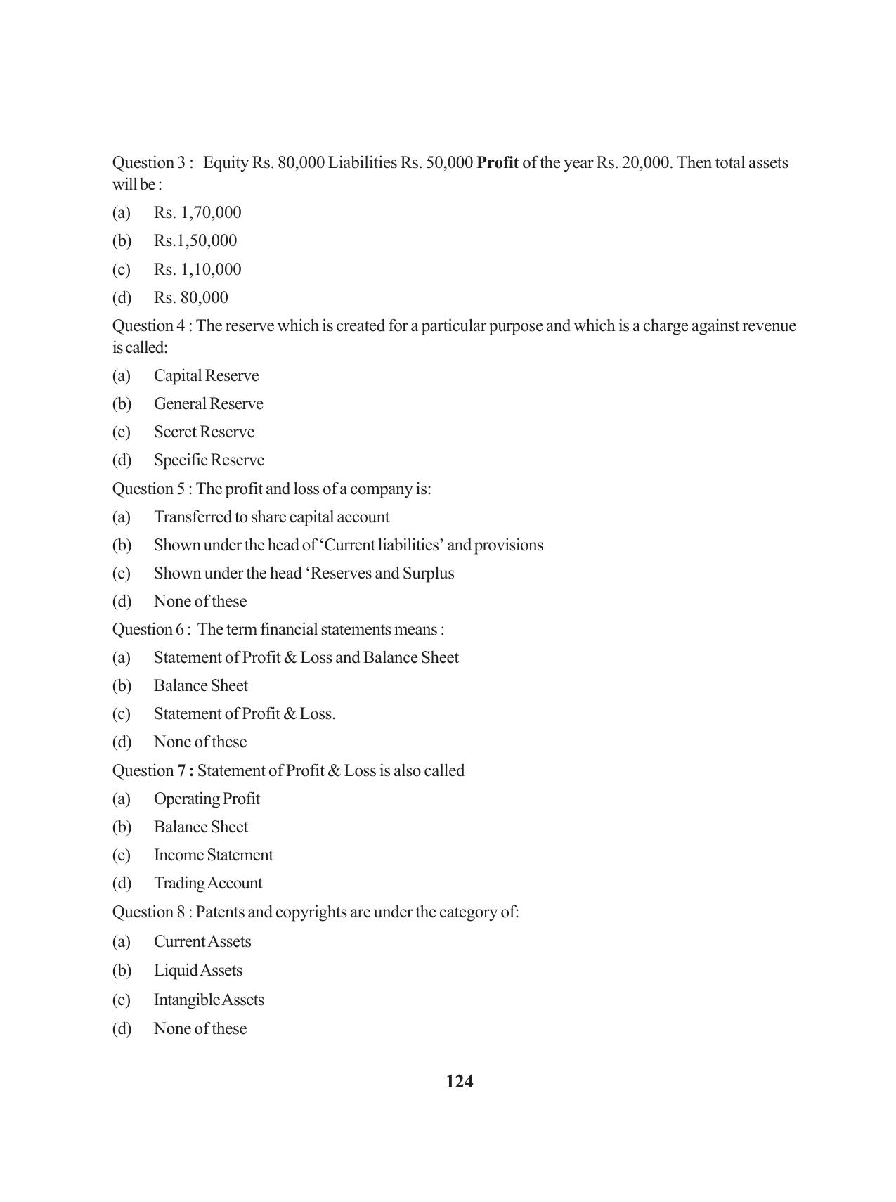 Tripura Board Class 12 Accountency English Workbooks - Page 128