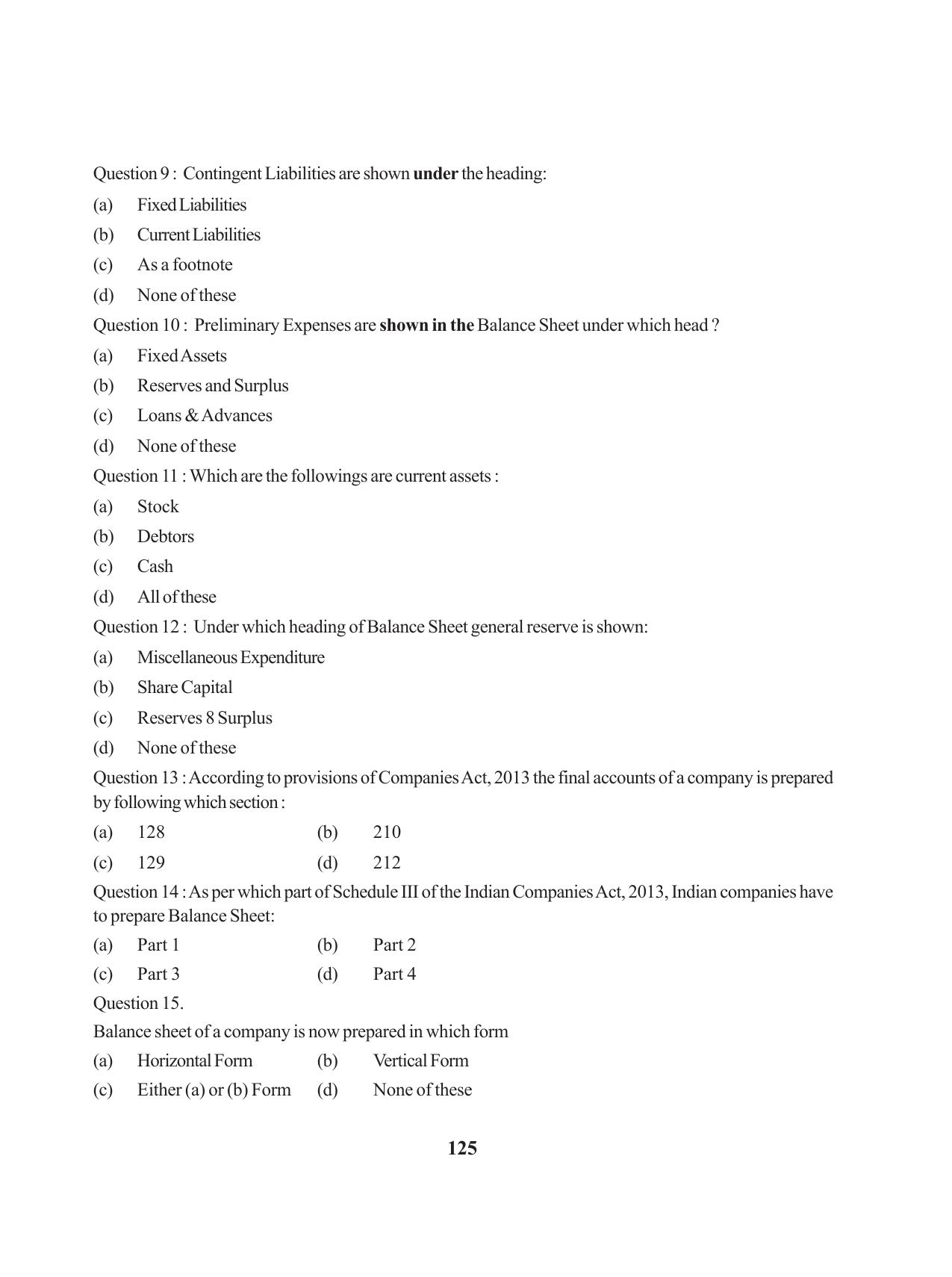 Tripura Board Class 12 Accountency English Workbooks - Page 129