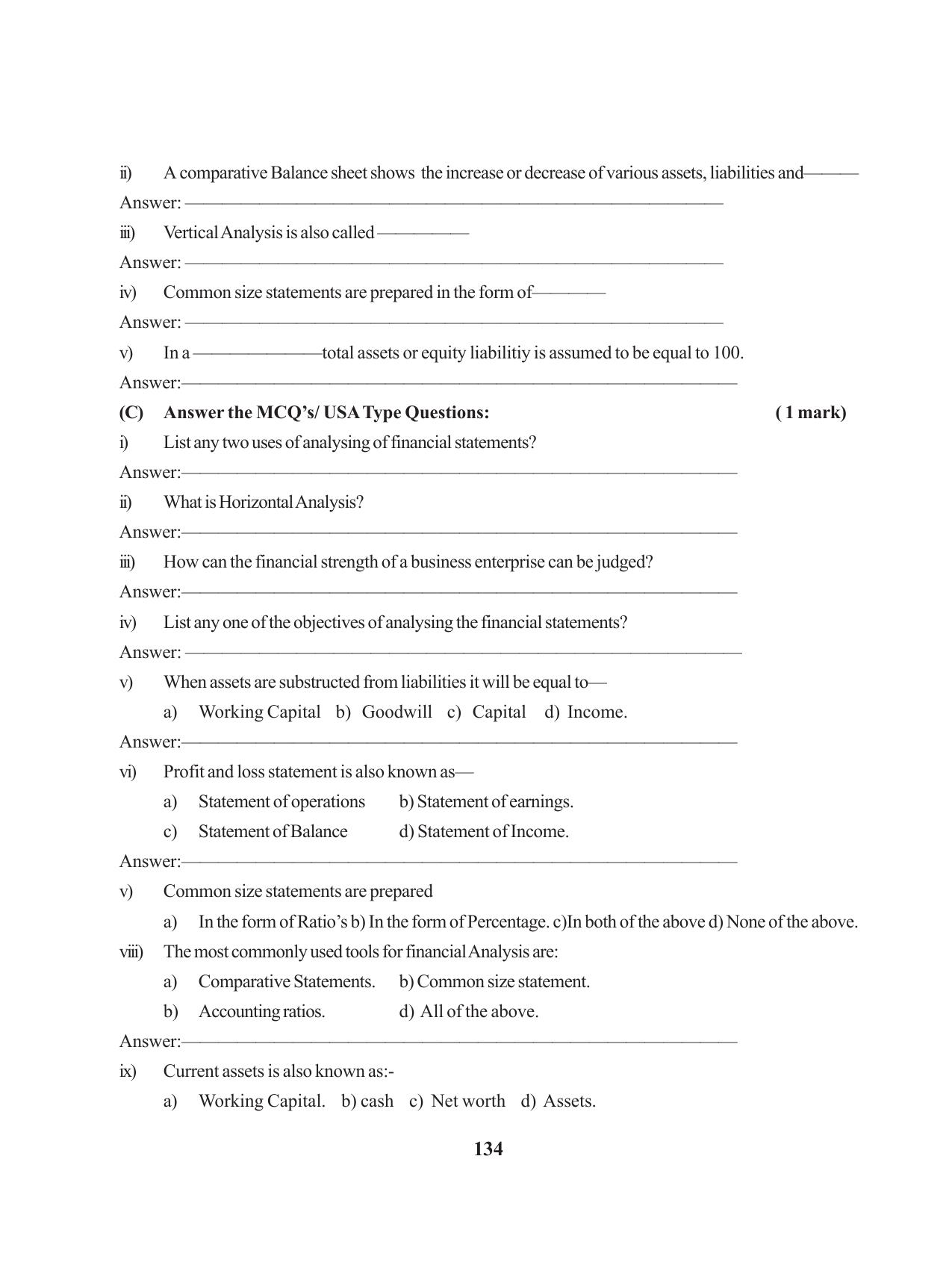 Tripura Board Class 12 Accountency English Workbooks - Page 138