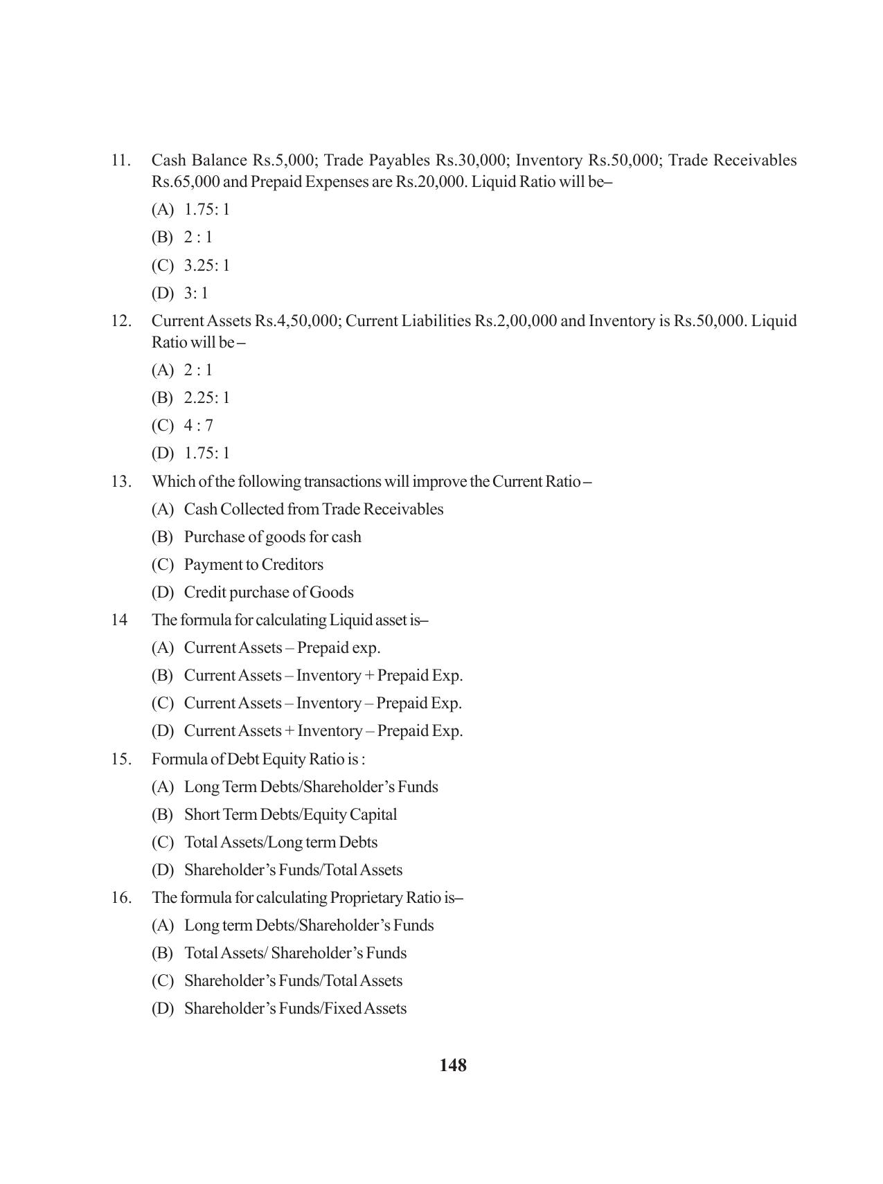 Tripura Board Class 12 Accountency English Workbooks - Page 152