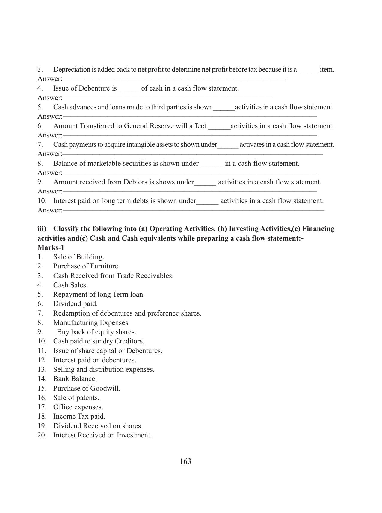Tripura Board Class 12 Accountency English Workbooks - Page 167