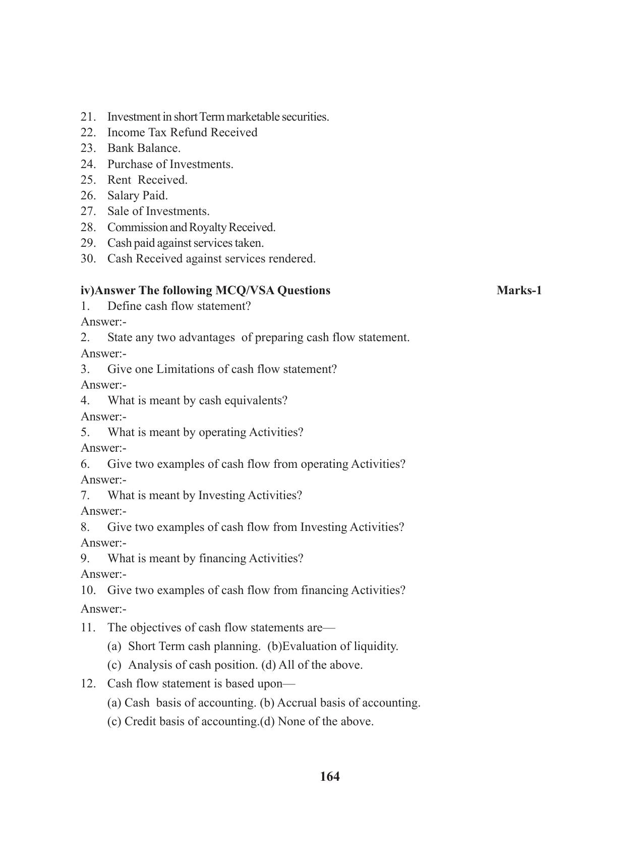 Tripura Board Class 12 Accountency English Workbooks - Page 168