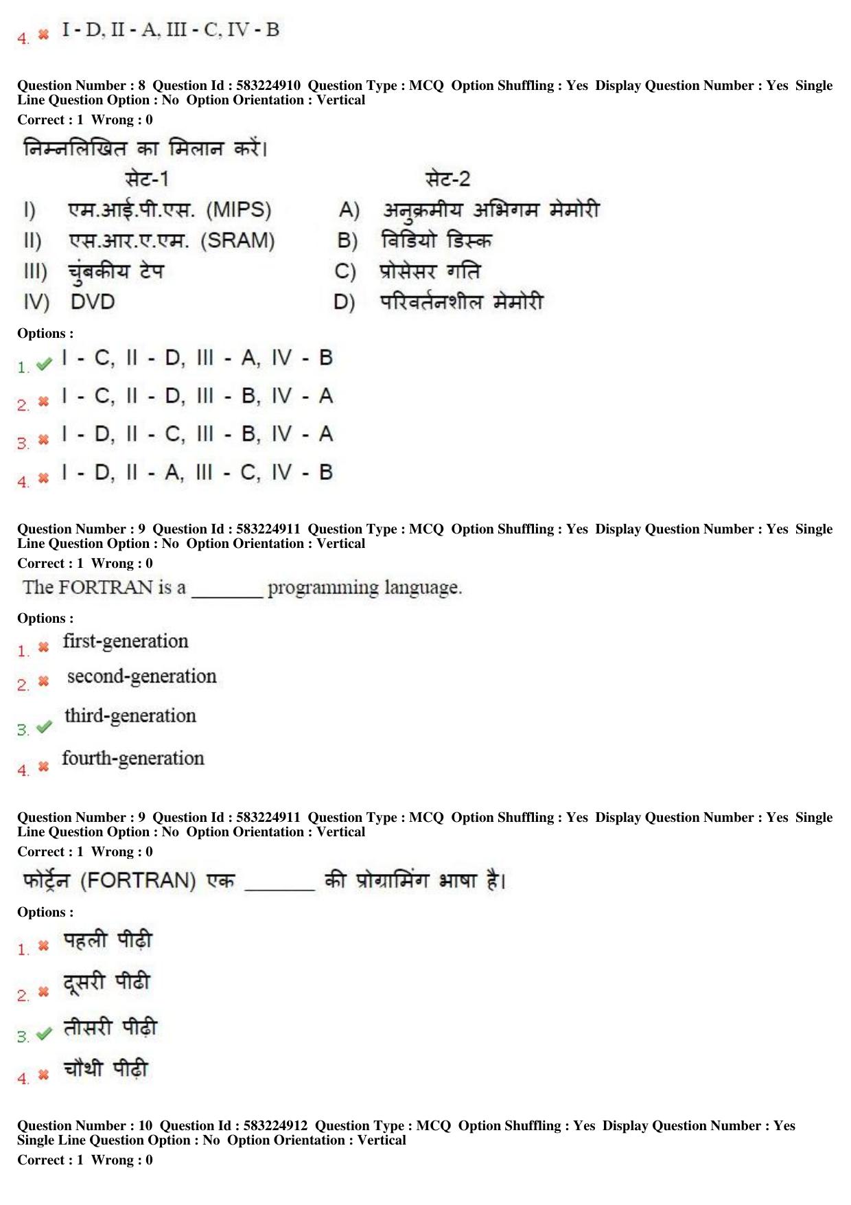 MP CPCT 2nd April 2017 CPCT Question Paper Shift 2 - Page 6