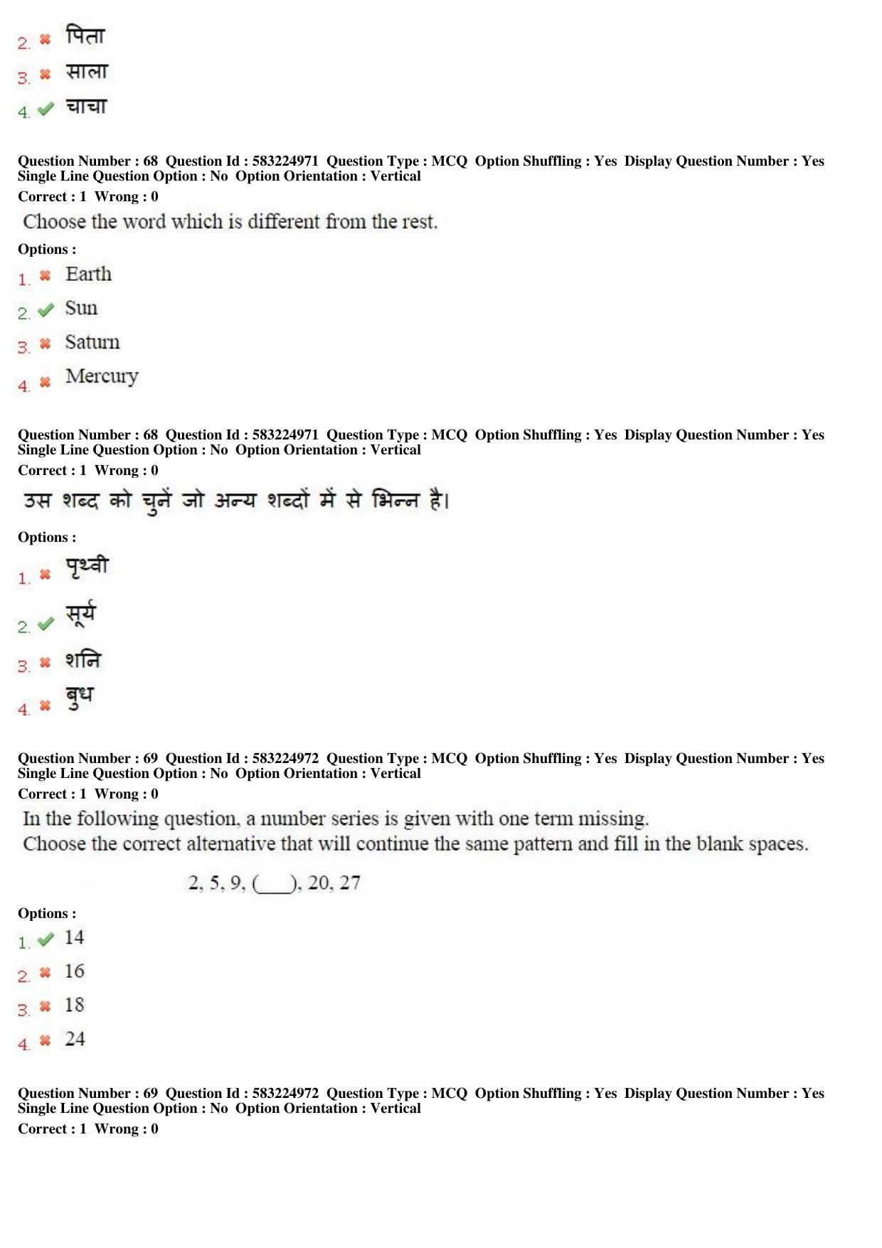 MP CPCT 2nd April 2017 CPCT Question Paper Shift 2 - Page 42
