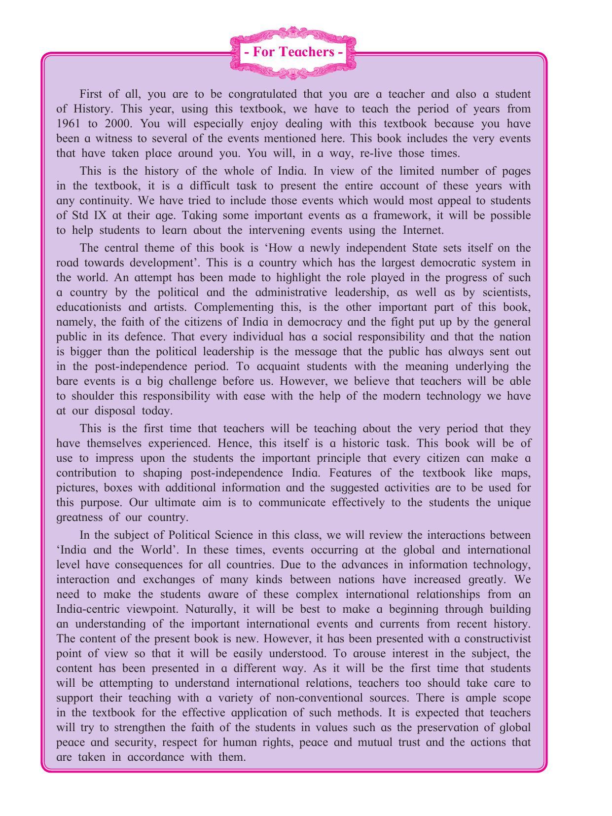 Maharashtra Board Class 9 History & Political Science Textbook - Page 8