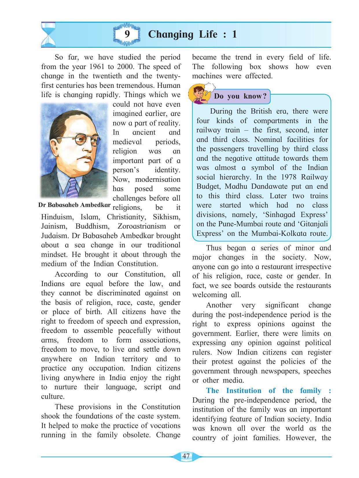 Maharashtra Board Class 9 History & Political Science Textbook - Page 57