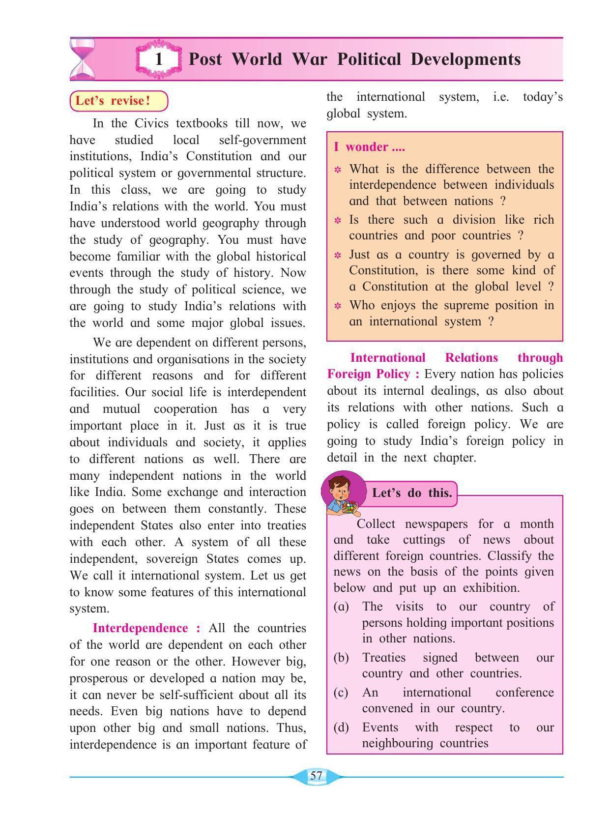 Maharashtra Board Class 9 History & Political Science Textbook - Page 67