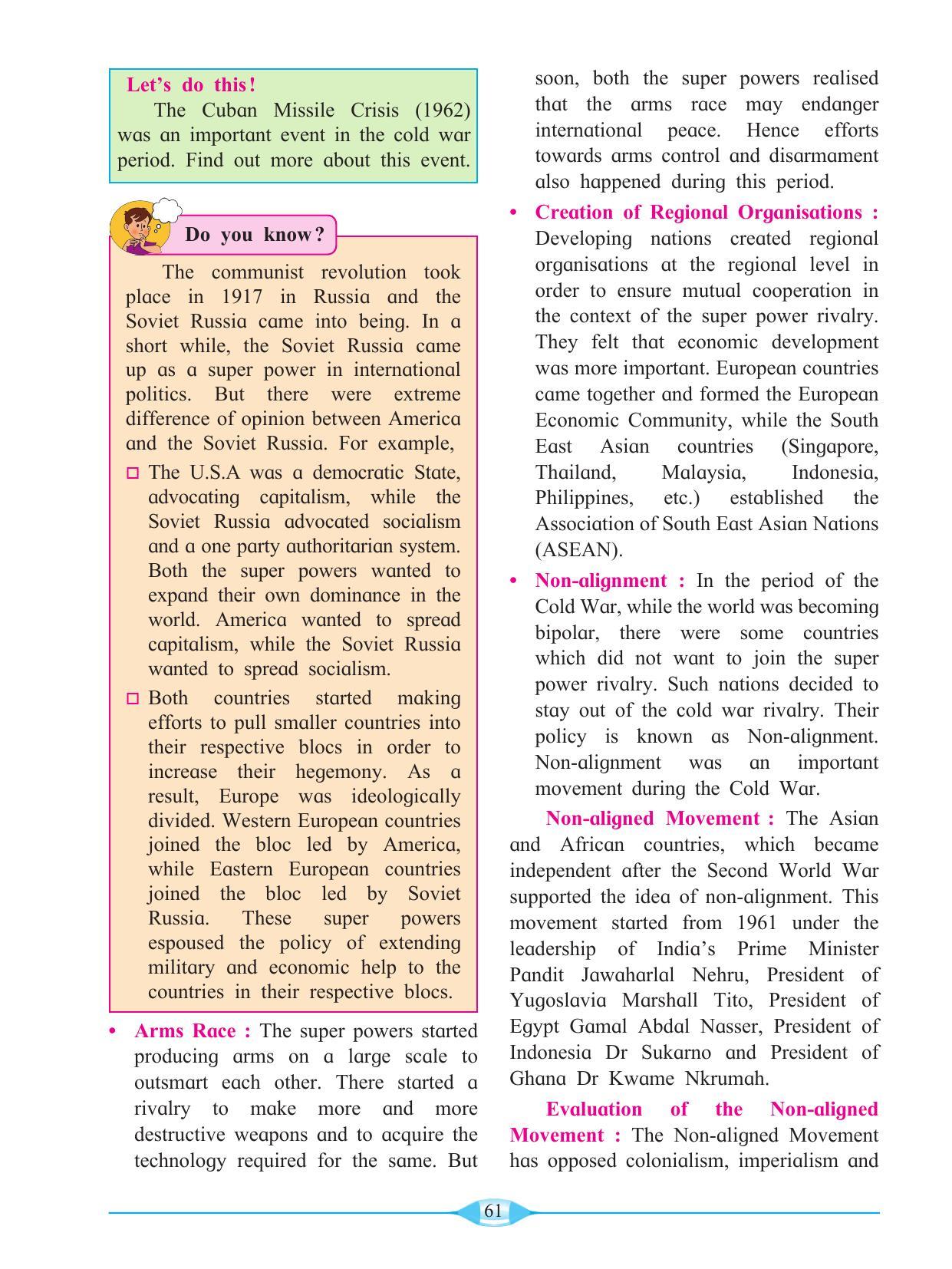 Maharashtra Board Class 9 History & Political Science Textbook - Page 71