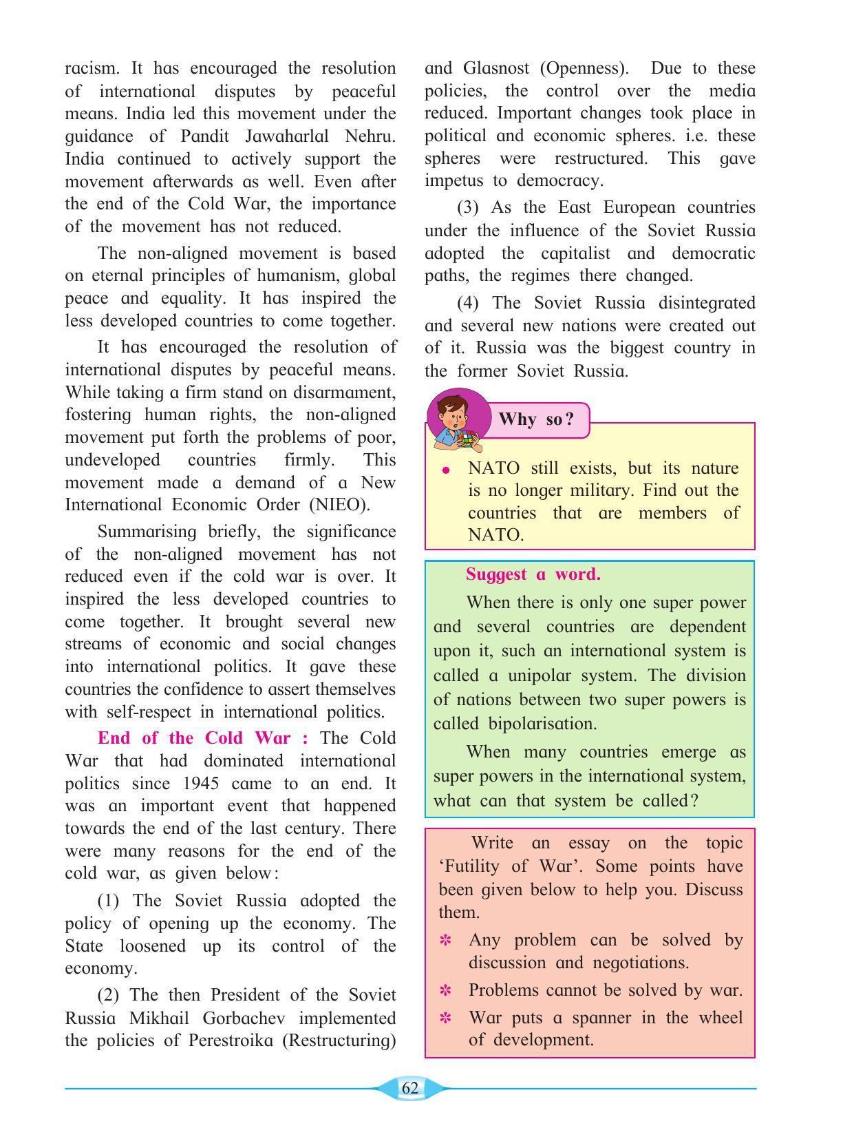 Maharashtra Board Class 9 History & Political Science Textbook - Page 72
