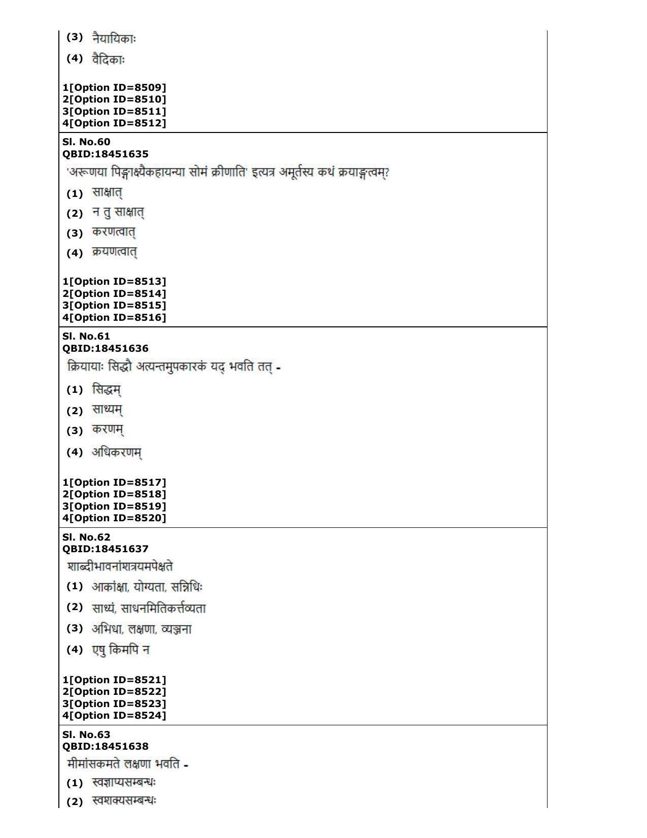 CUET (PG) 2022: PGQP-65 Prachin Vyakarana Navya Vyakarana Vyakarana Sabdabodha Systems & Language Technology  (03-09-2022) Question Paper - Page 24