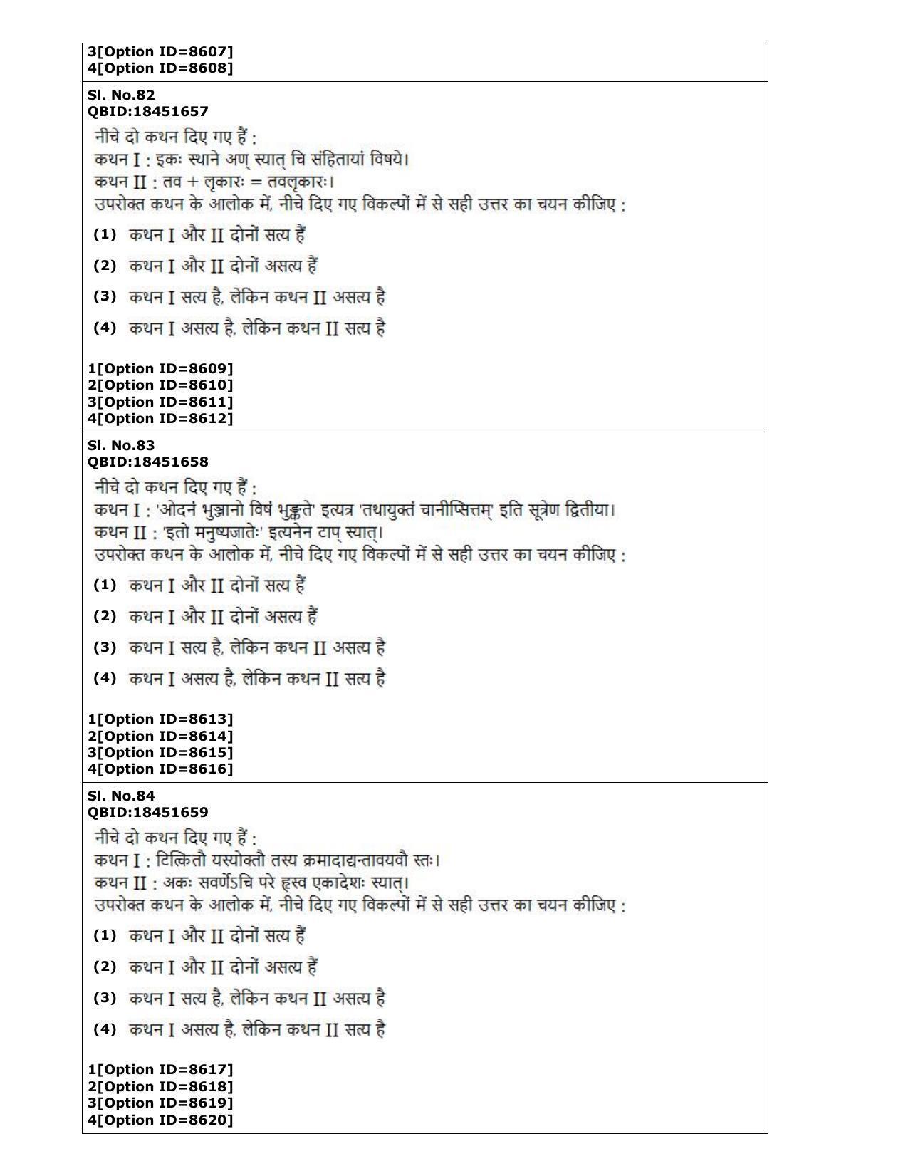 CUET (PG) 2022: PGQP-65 Prachin Vyakarana Navya Vyakarana Vyakarana Sabdabodha Systems & Language Technology  (03-09-2022) Question Paper - Page 32