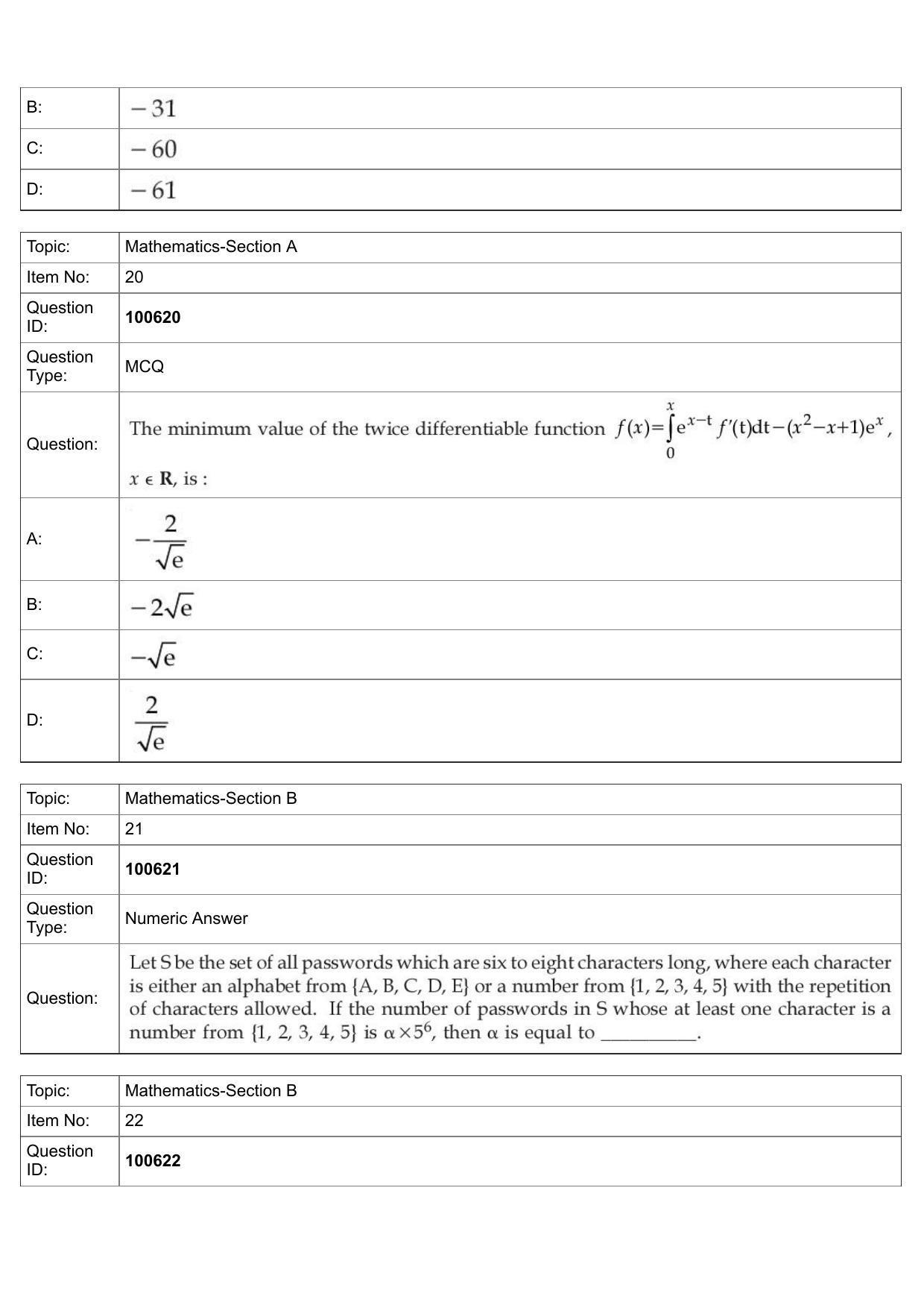 JEE Mains 2022: BTech English (Shift 1) 28-07-2022 Question Paper - Page 10