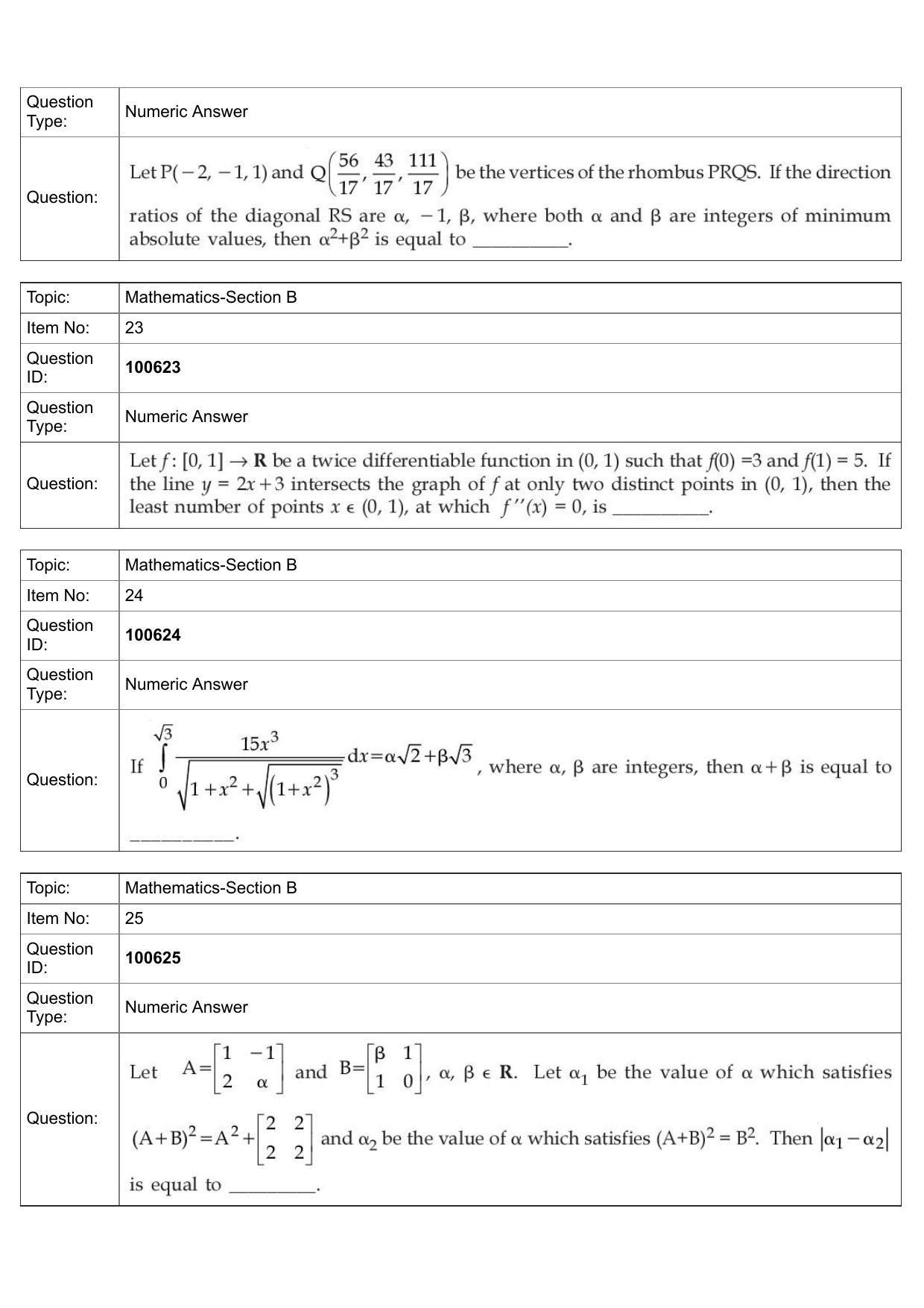 JEE Mains 2022: BTech English (Shift 1) 28-07-2022 Question Paper - Page 11