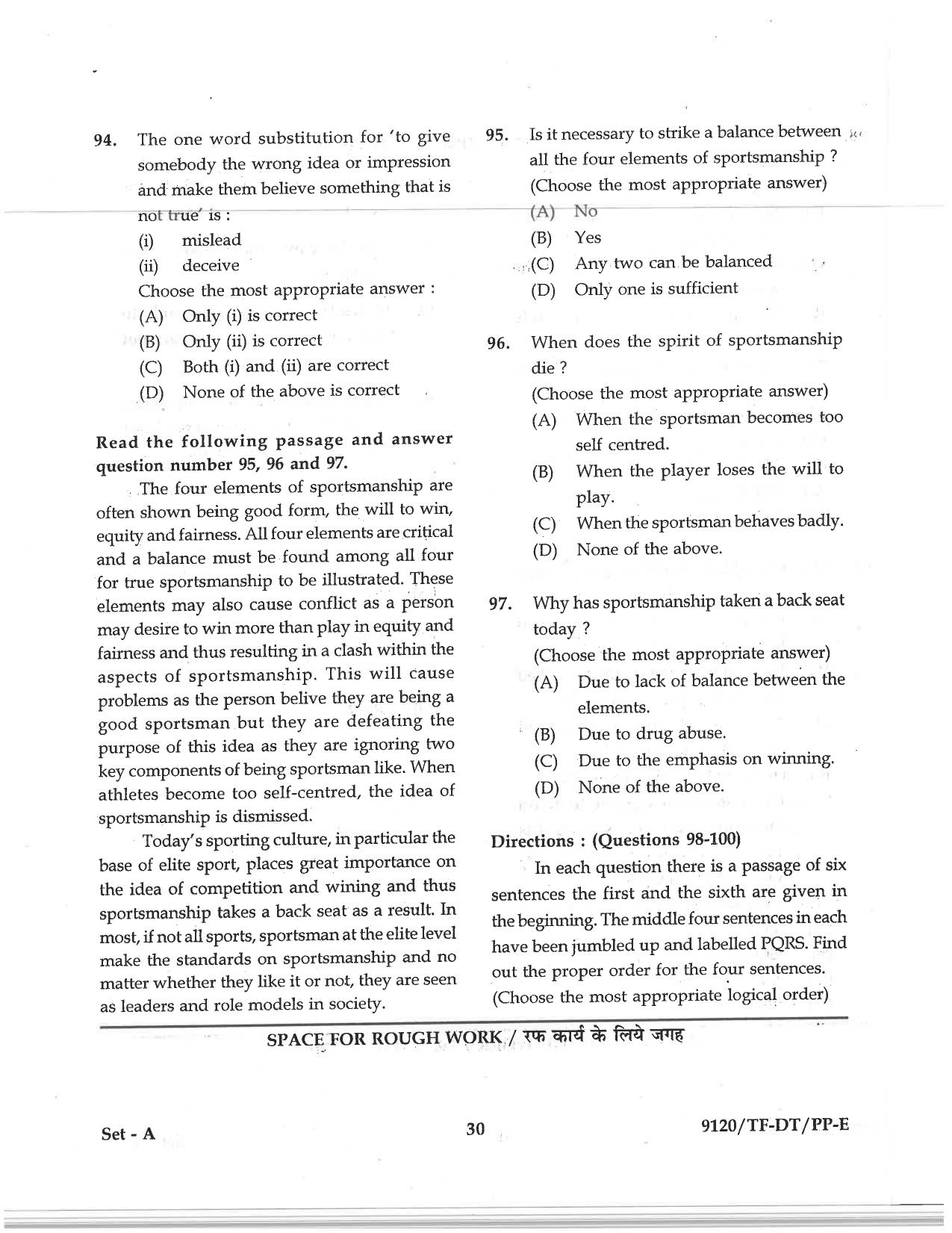 CG Pre D.El.Ed 2019 Question Paper - Page 30