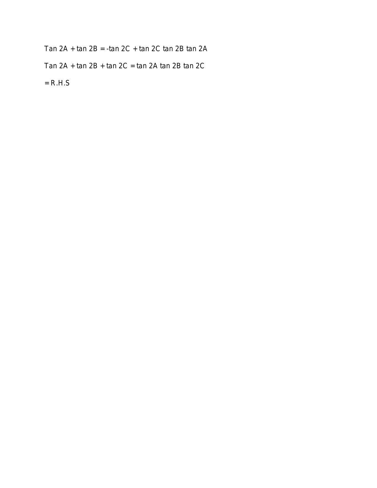 Chapter 16: Conditional Identities Involving Angles of a Triangle: RS Aggarwal Class 11 Solutions  - Page 16
