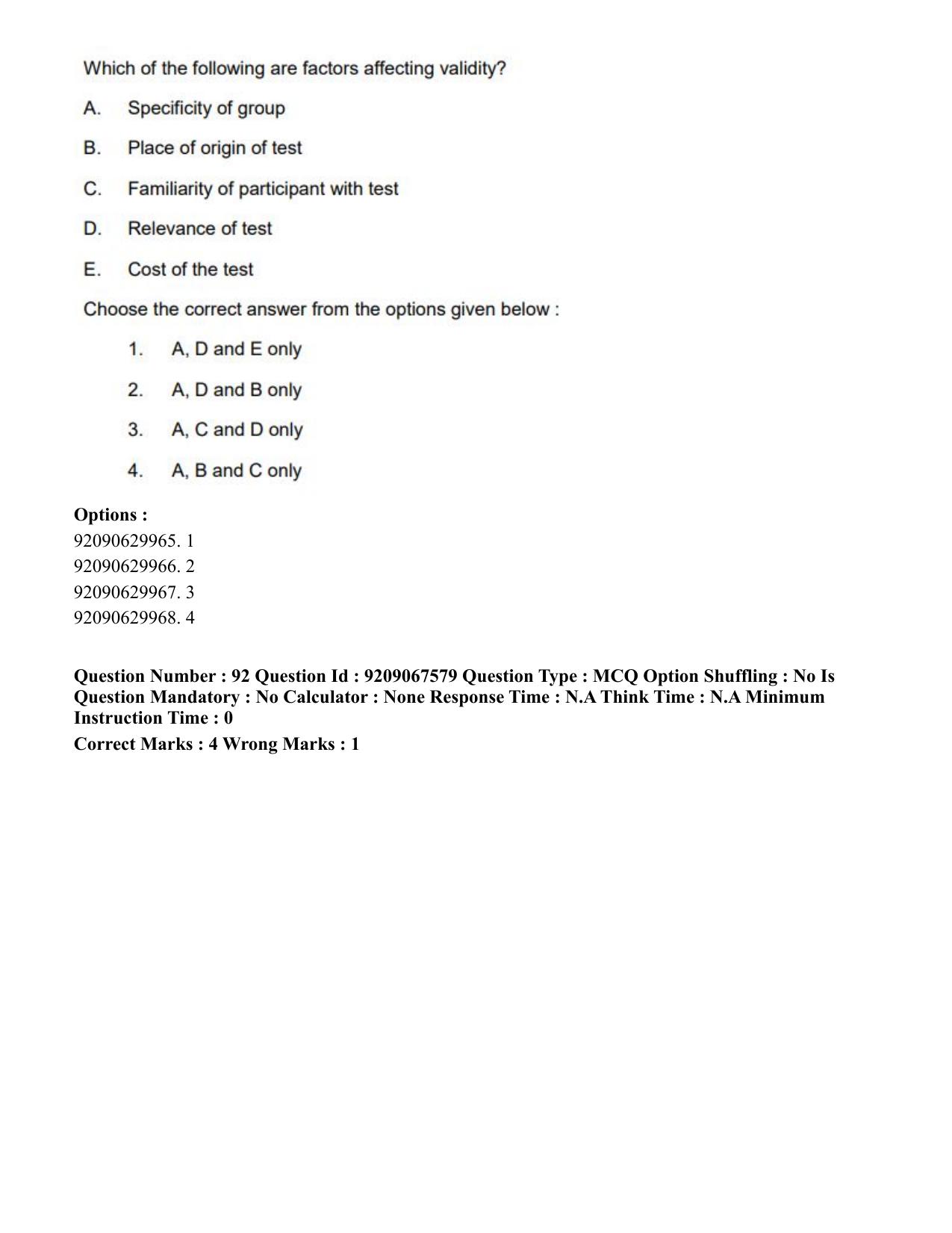 CUET PG 2023: COQP18 – Physical Education (Eng.)-Shift 3 (08-06-2023) Question Paper - Page 97