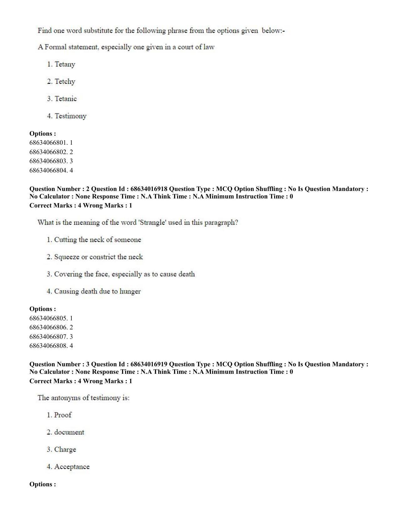 CUET PG 2023: SCQP14 – Geology , Earth Sciences(ENG) - Shift 1 (13-06-2023) Question Paper  - Page 5