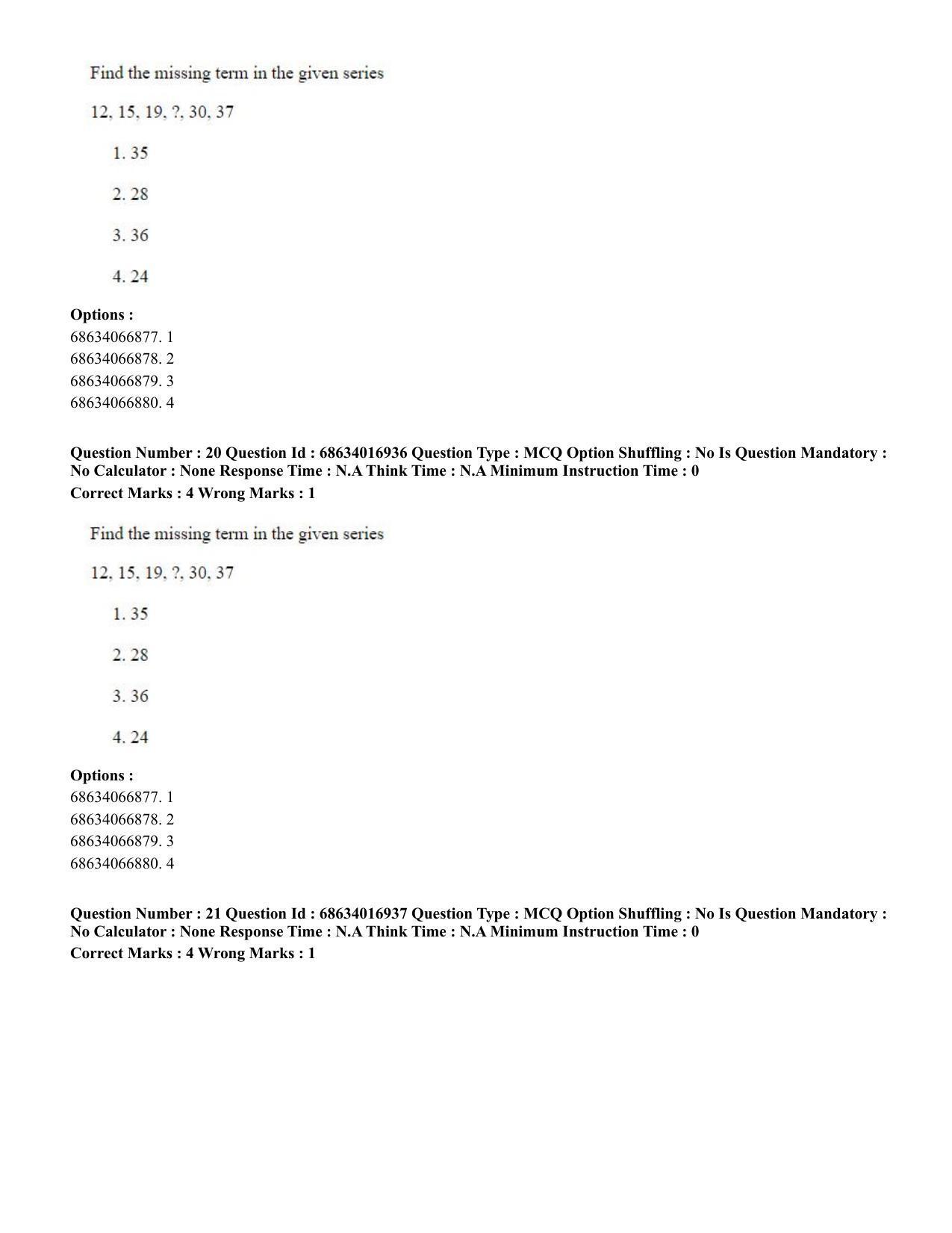 CUET PG 2023: SCQP14 – Geology , Earth Sciences(ENG) - Shift 1 (13-06-2023) Question Paper  - Page 21