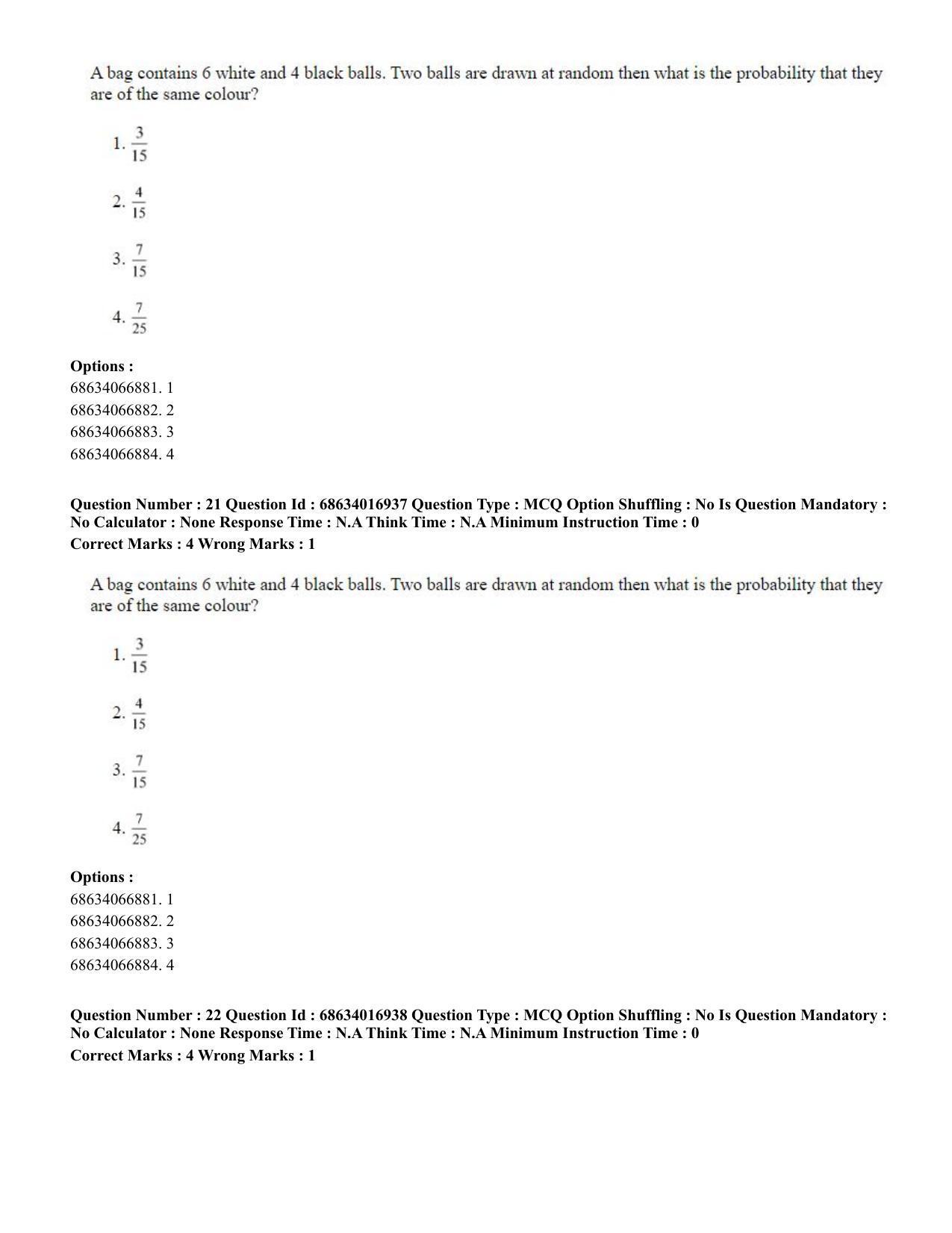 CUET PG 2023: SCQP14 – Geology , Earth Sciences(ENG) - Shift 1 (13-06-2023) Question Paper  - Page 22