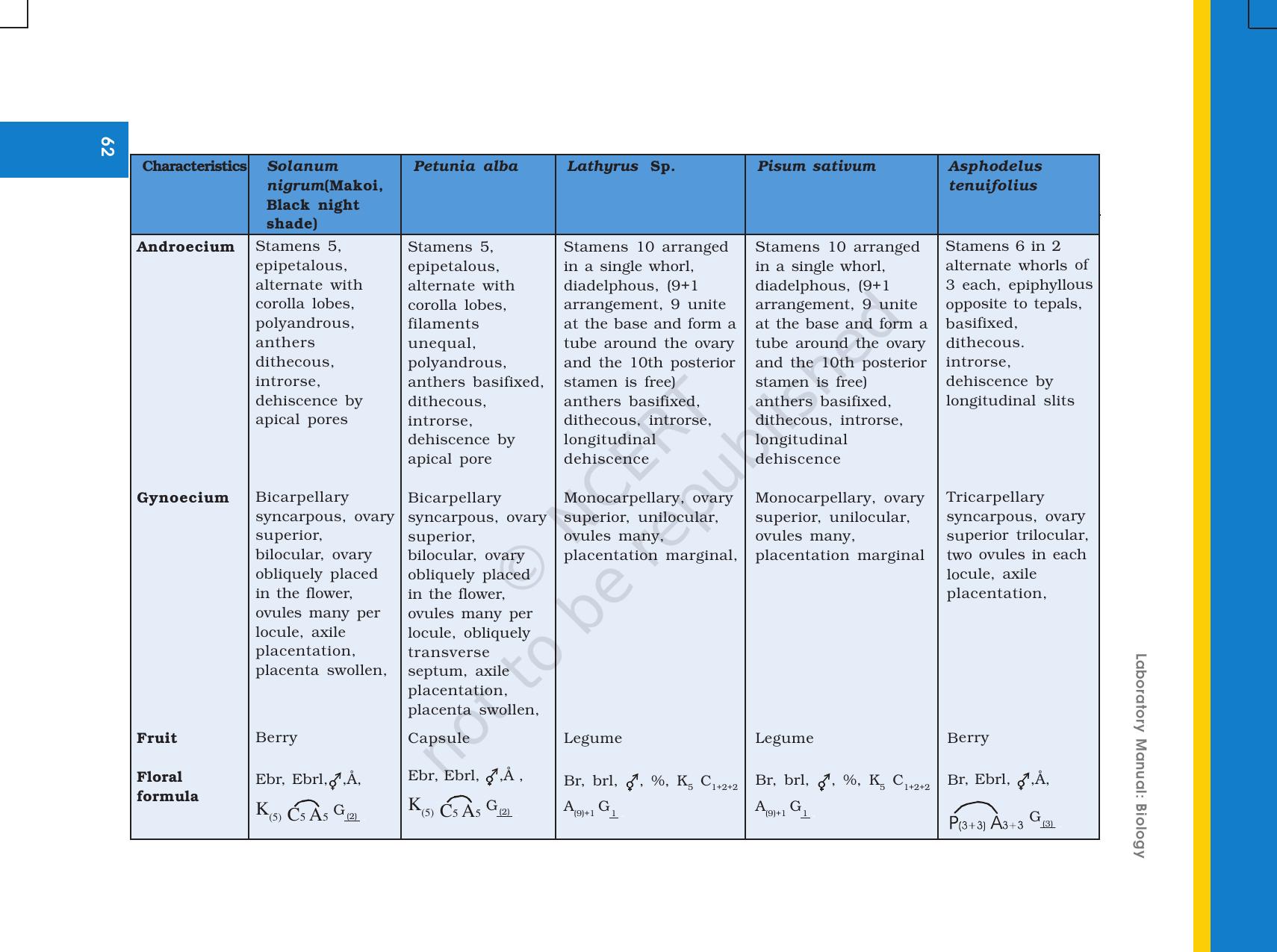 NCERT Laboratory Manuals for Class XI Biology - Exercise 11 & 12 - Page 11