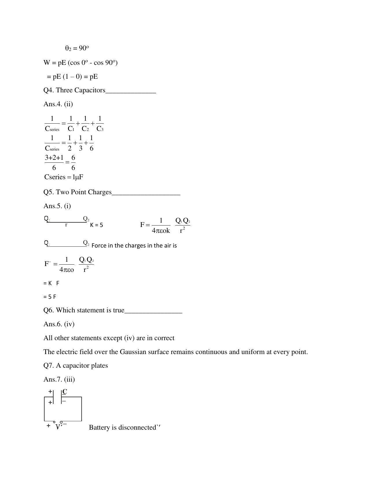CBSE Class 12th Physics Sample Question Paper Answer Key 2021-22 - Page 2