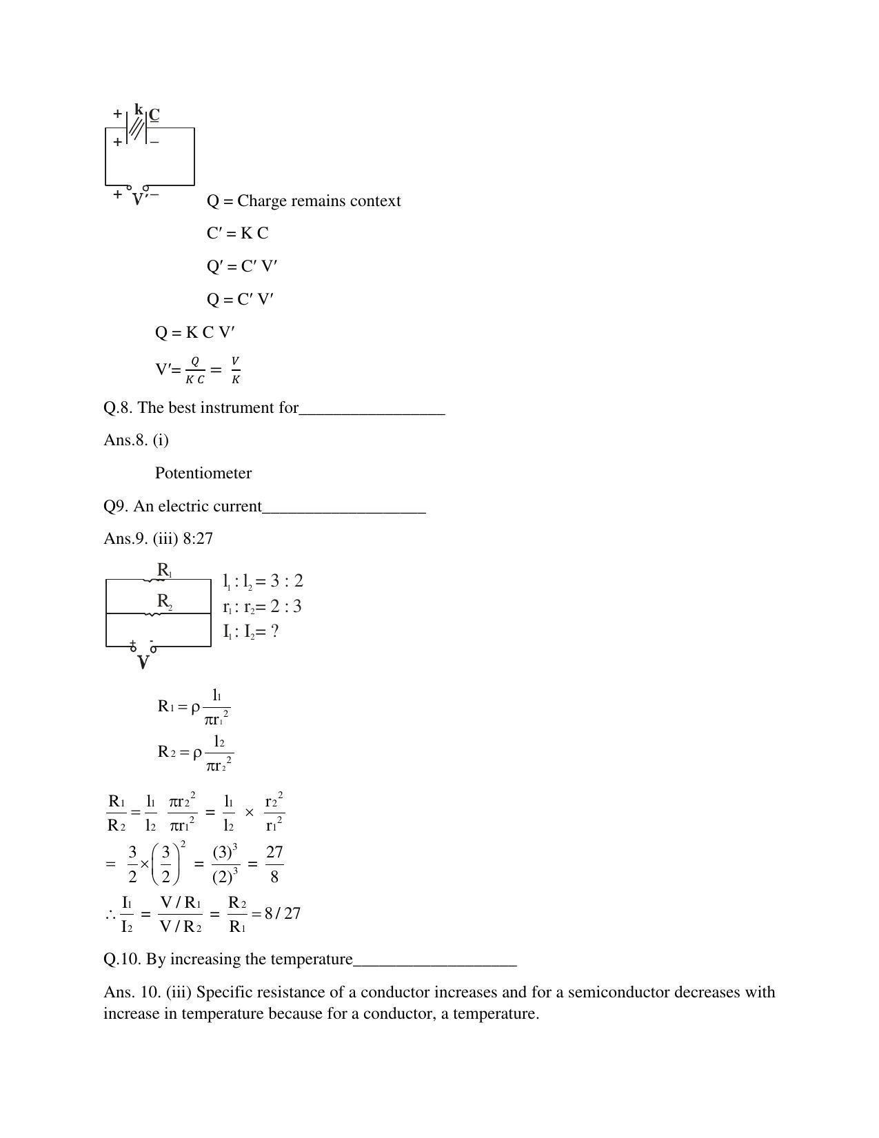 CBSE Class 12th Physics Sample Question Paper Answer Key 2021-22 - Page 3