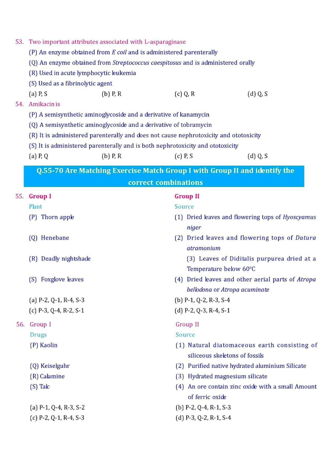 GPAT 2008 Question Paper with Answer Key - Page 8