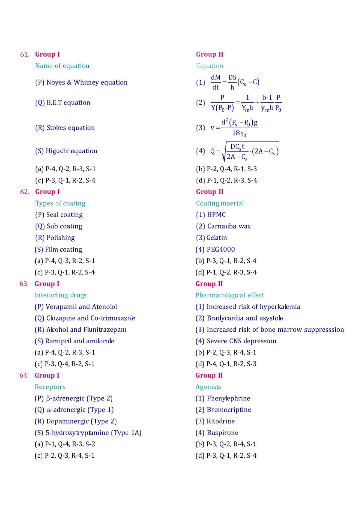 GPAT 2008 Question Paper with Answer Key - Page 10