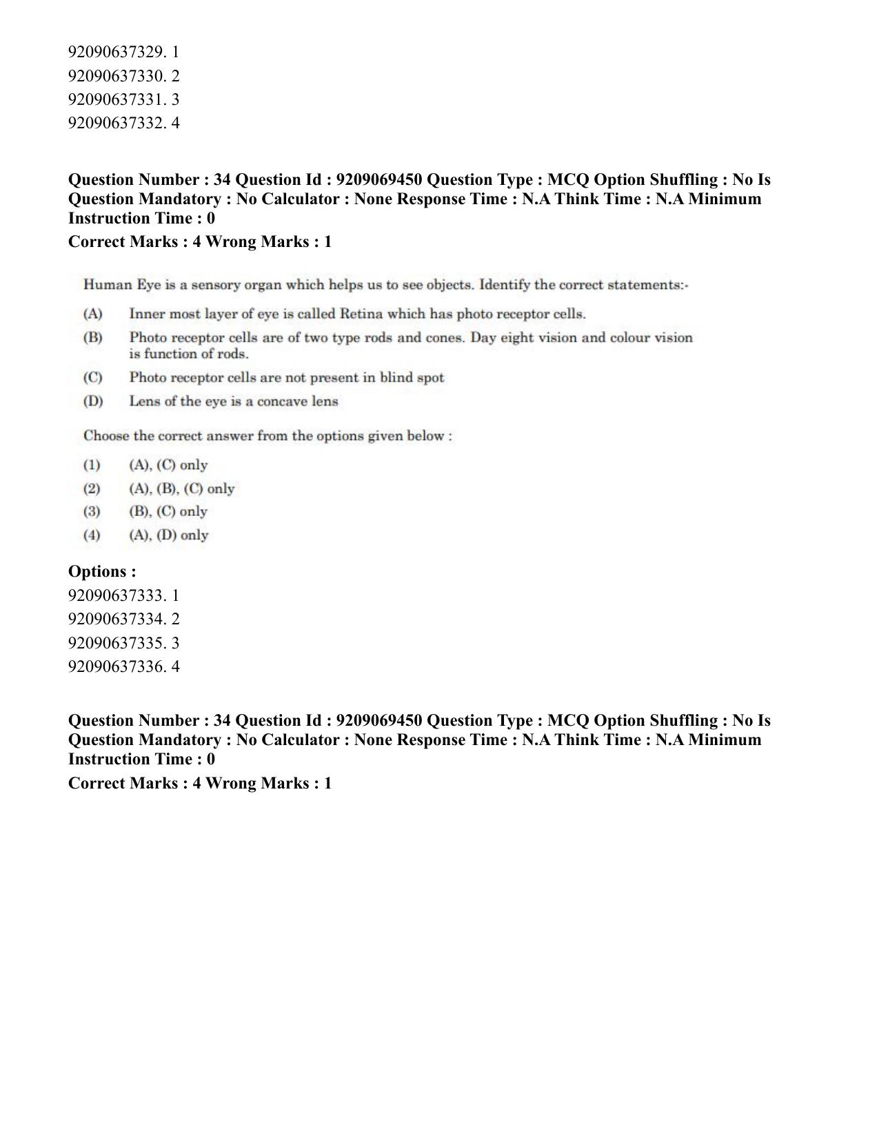 CUET PG 2023: COQP11 – General (Hindi)-Shift 3 (08-06-2023) Question Paper - Page 31