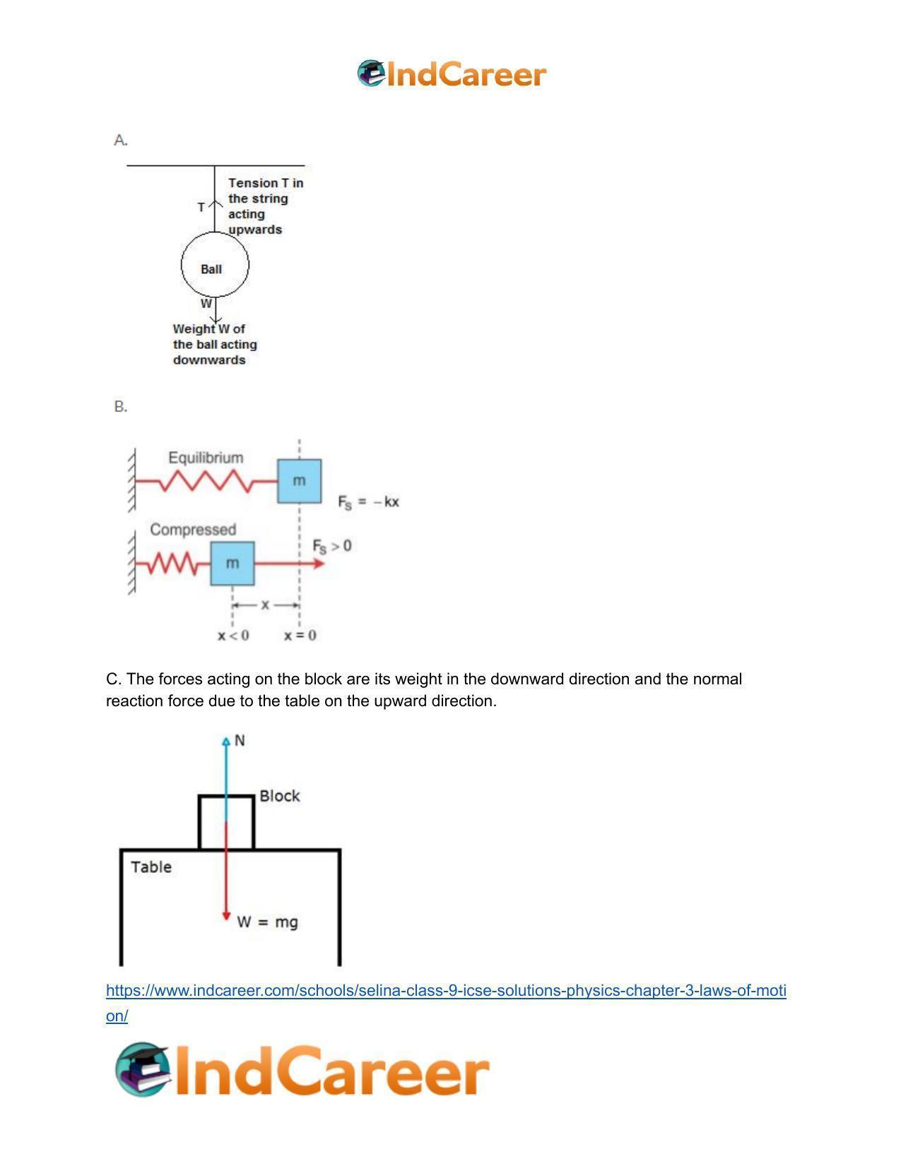 Selina Class 9 ICSE Solutions Physics : Chapter 3- Laws of Motion - Page 3